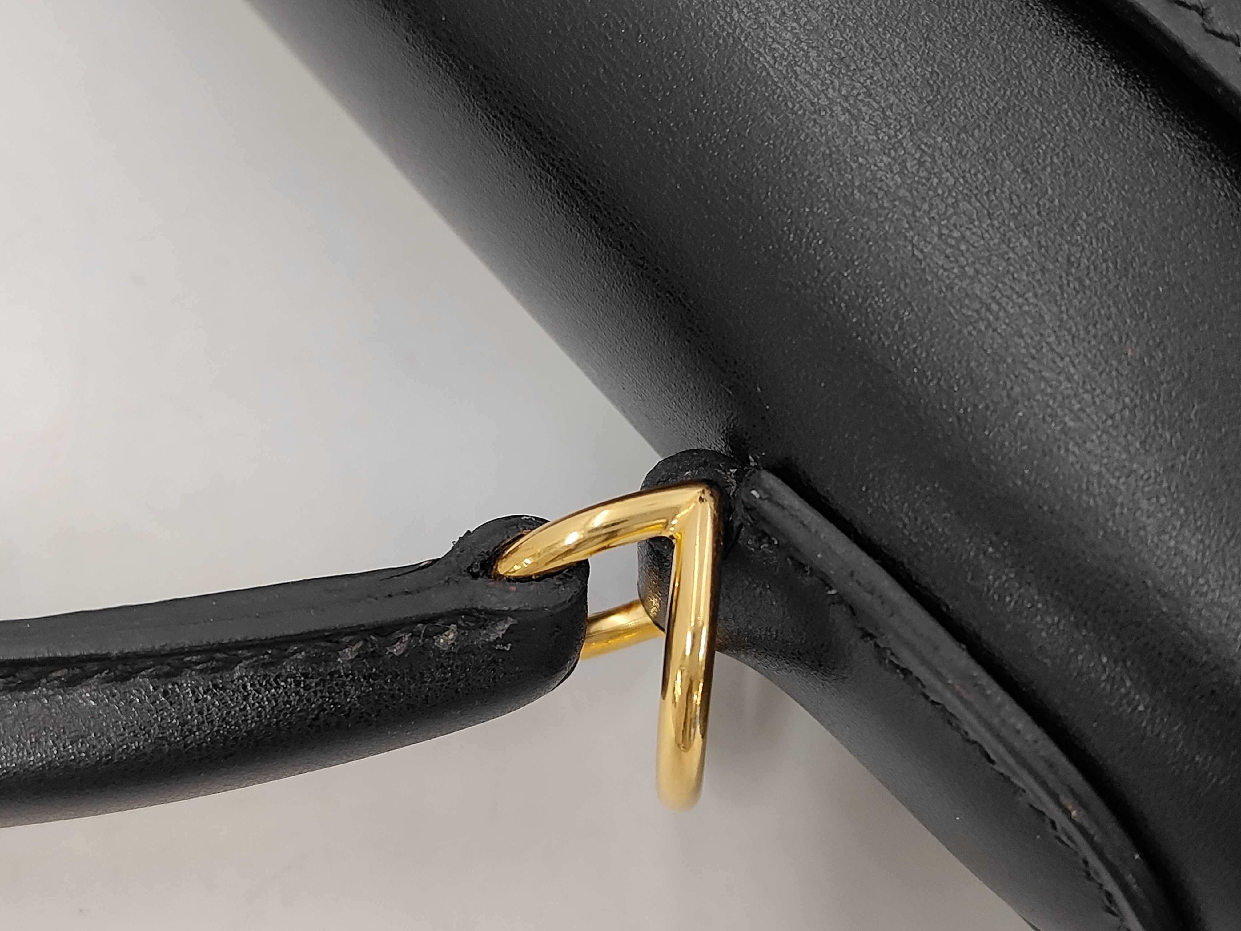 Kelly 32 Sellier Box Calf Black Gold Hardware E Handbag — view 5