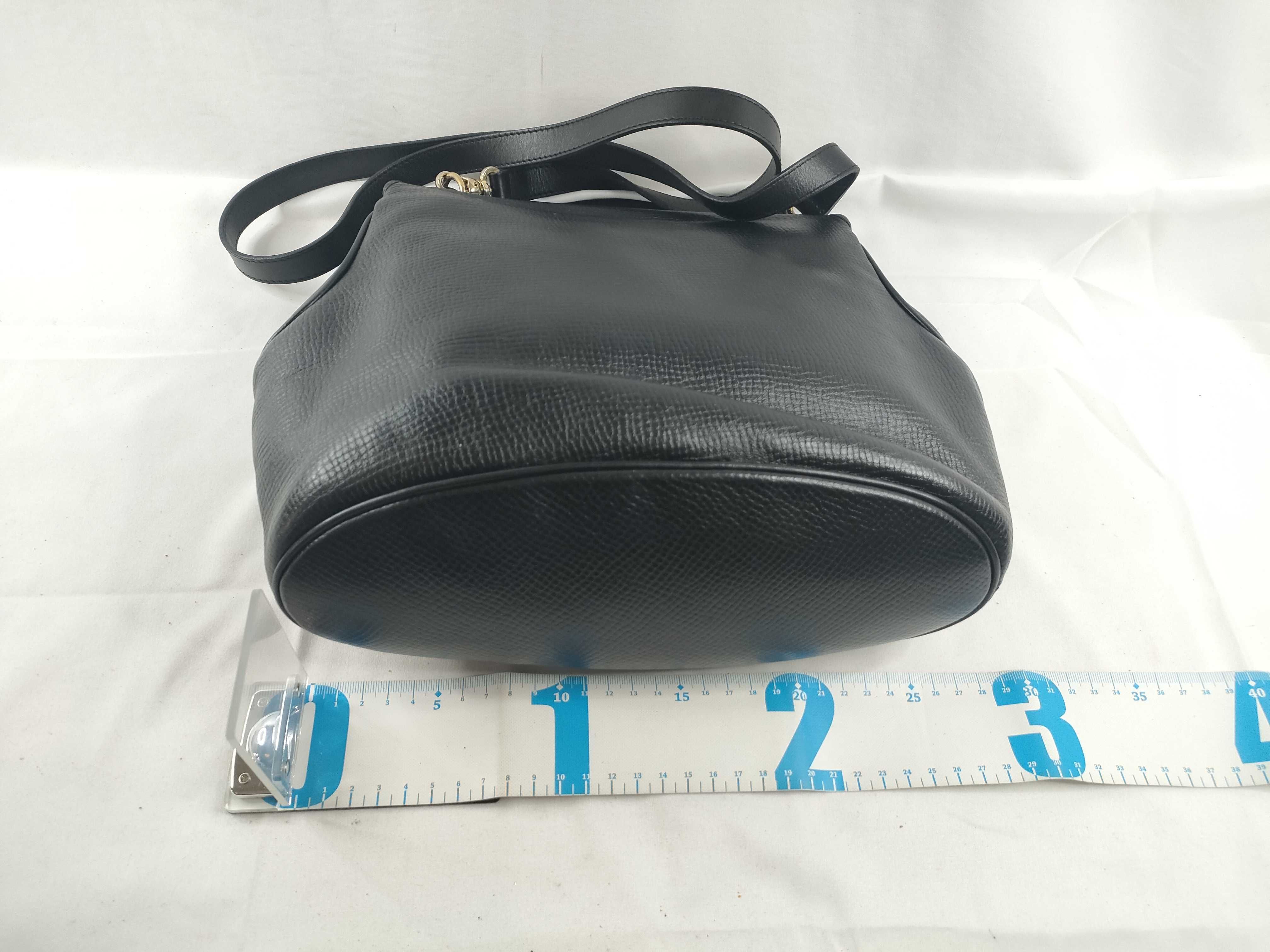 2-way Leather Handbag Shoulder Bag Black Handbag — view 2
