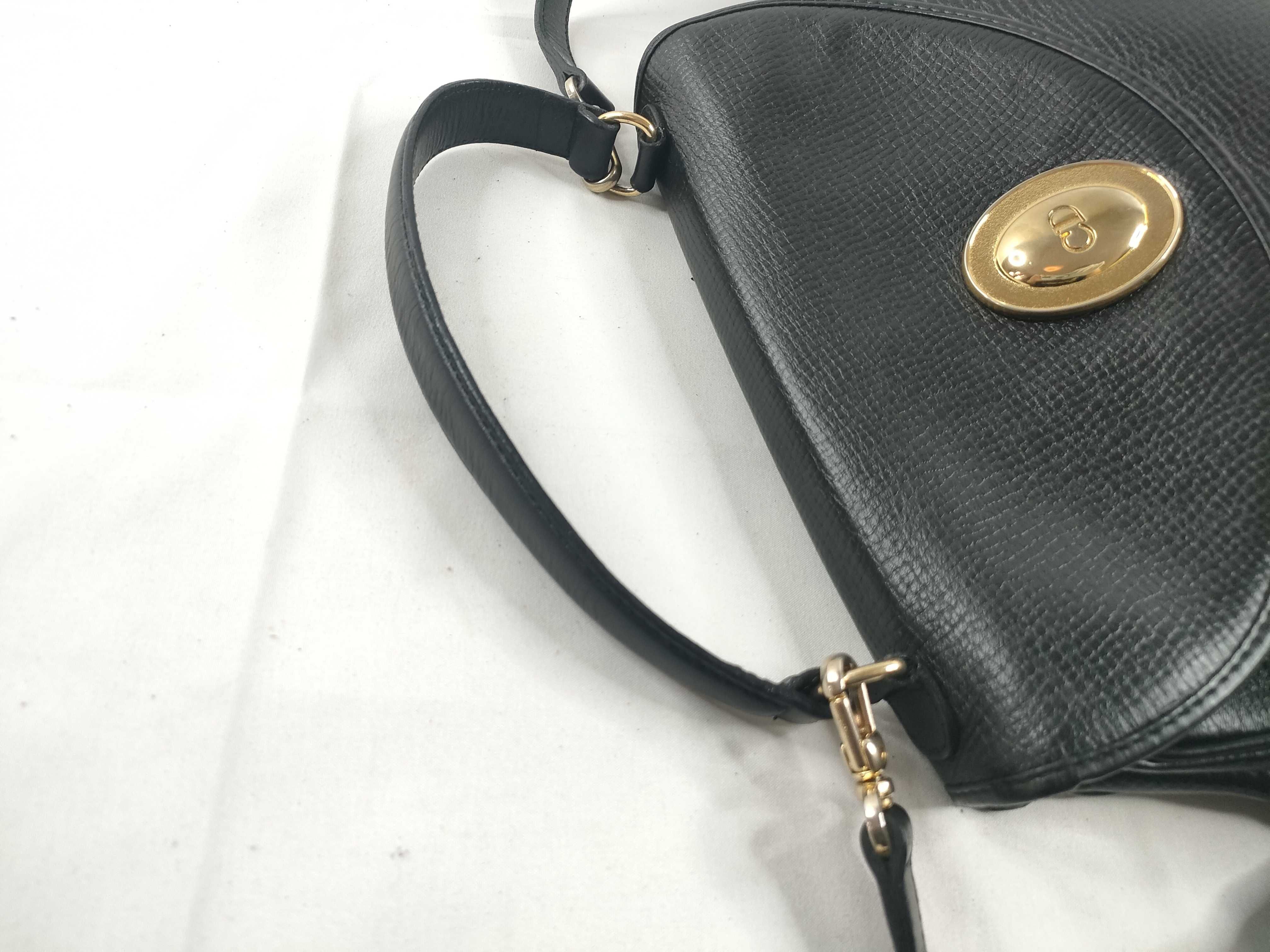 2-way Leather Handbag Shoulder Bag Black Handbag — view 6