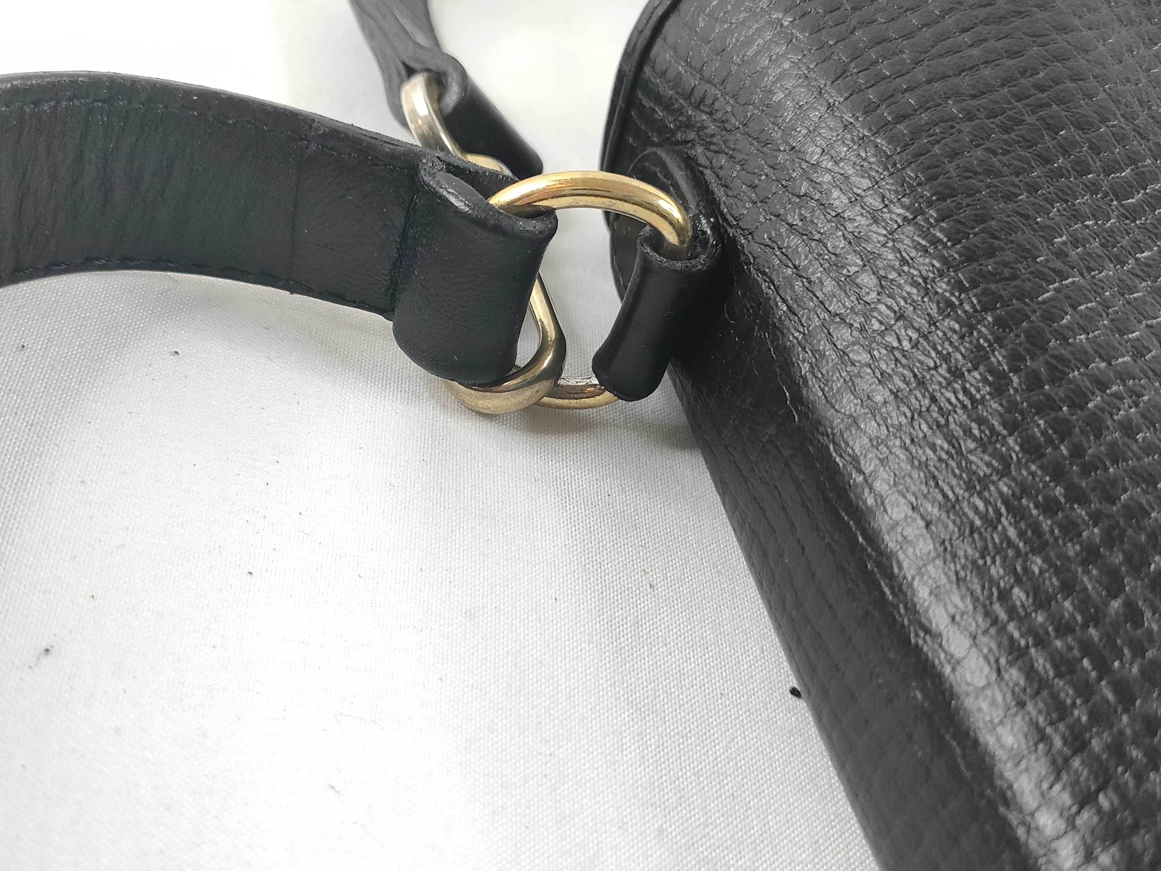 2-way Leather Handbag Shoulder Bag Black Handbag — view 8