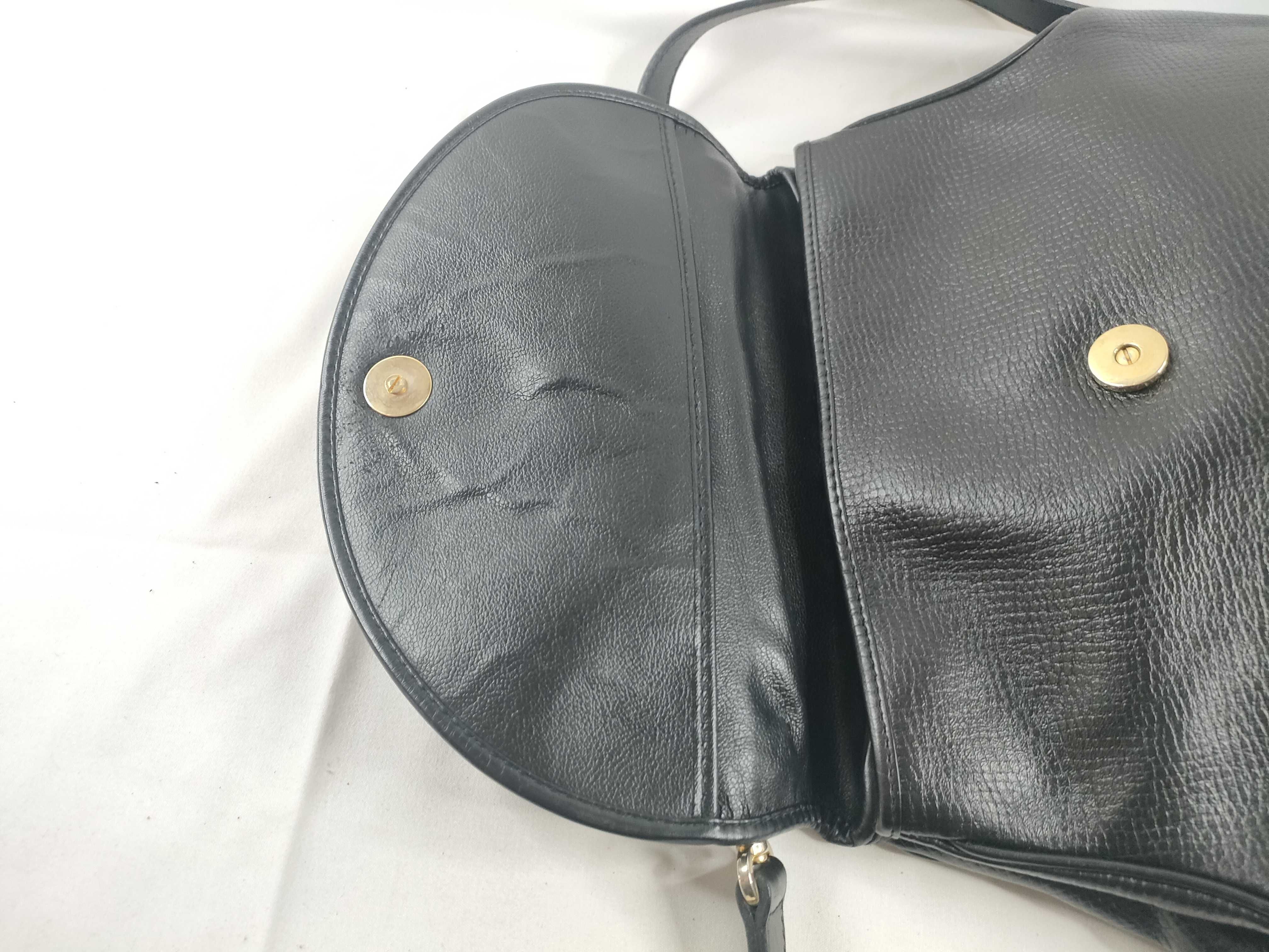 2-way Leather Handbag Shoulder Bag Black Handbag — view 9
