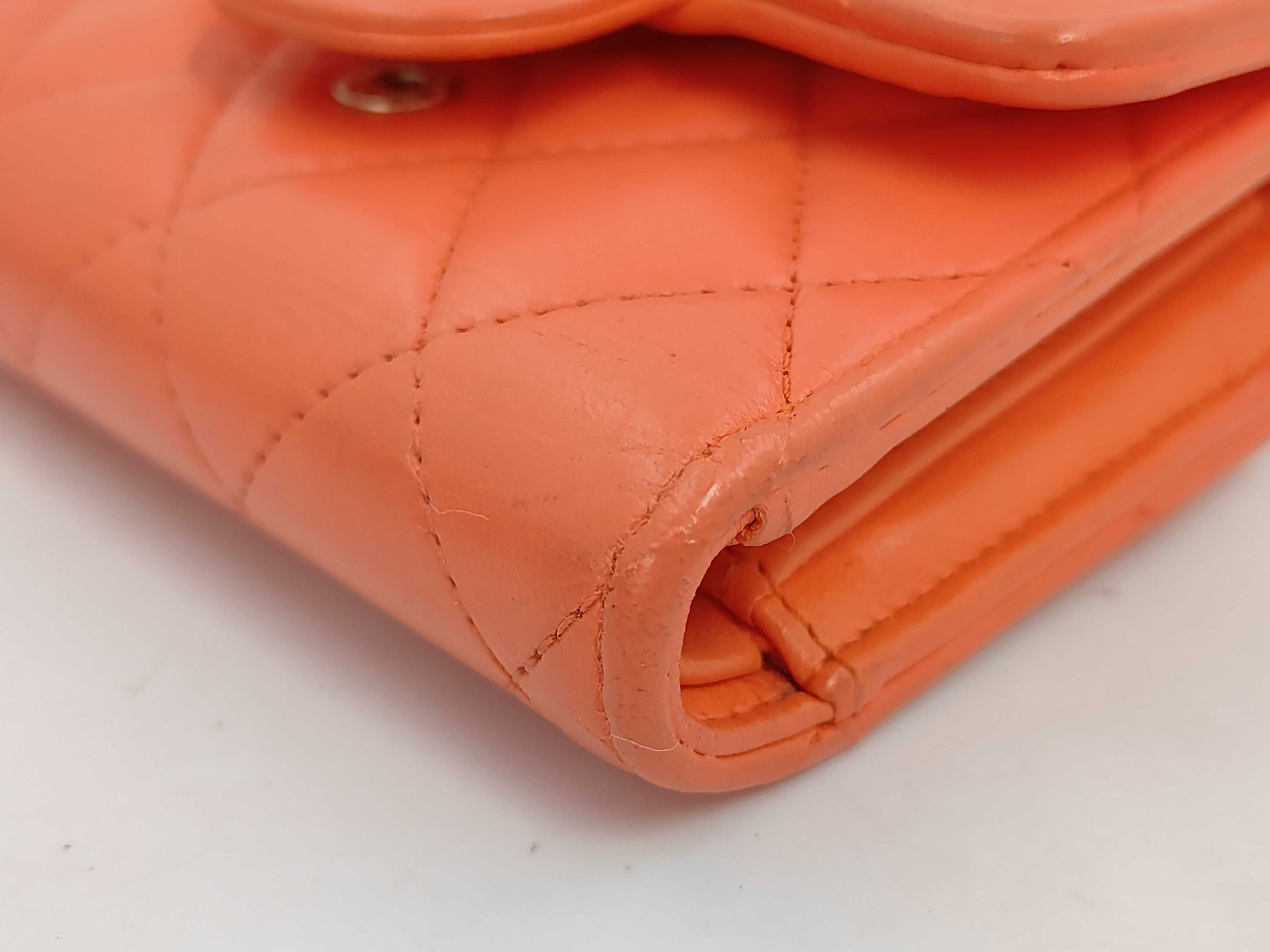 Matelassé Coco Mark Lambskin Mini Wallet — view 3