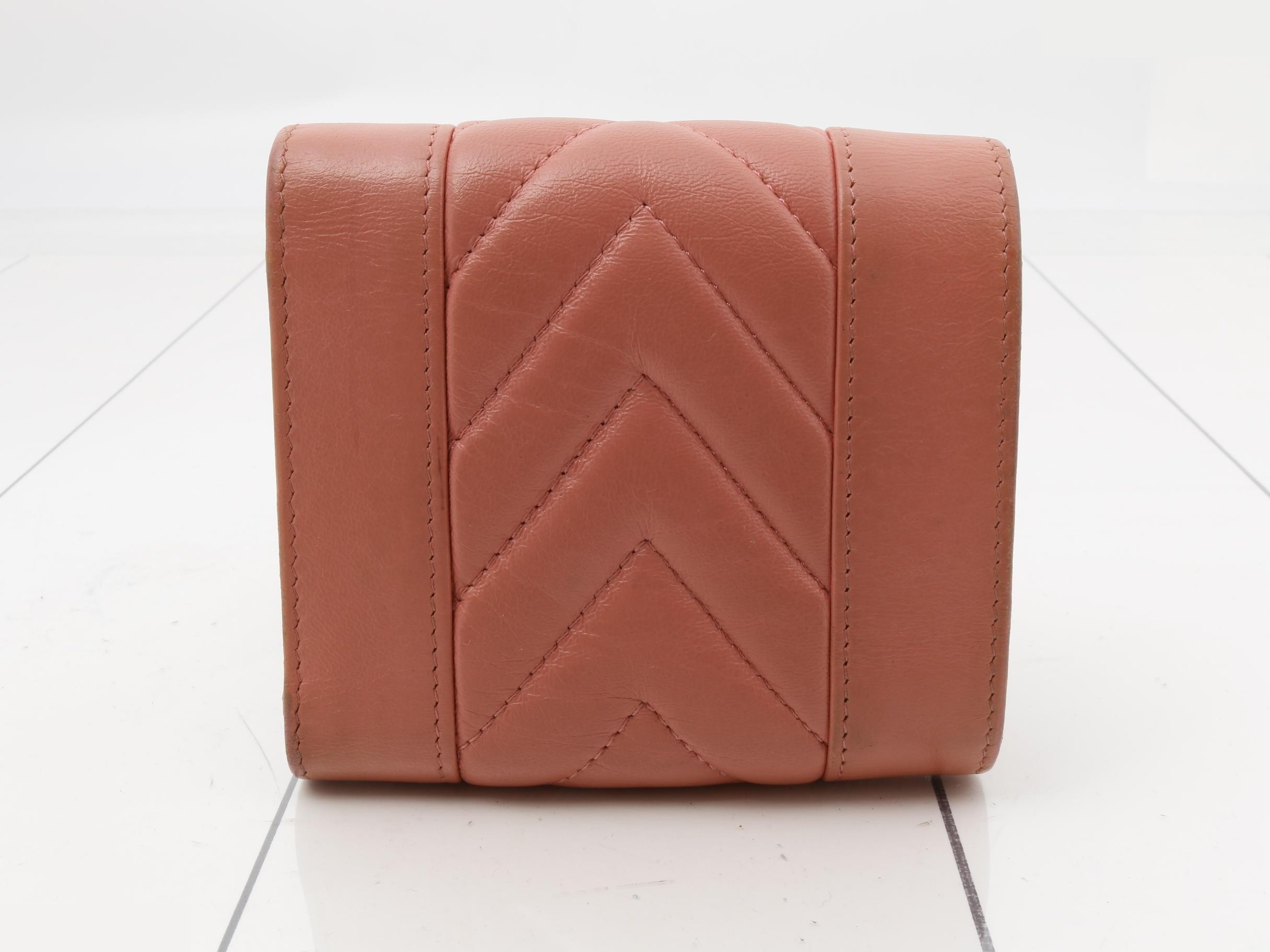 Chevron V-stitch Compact Wallet — view 2