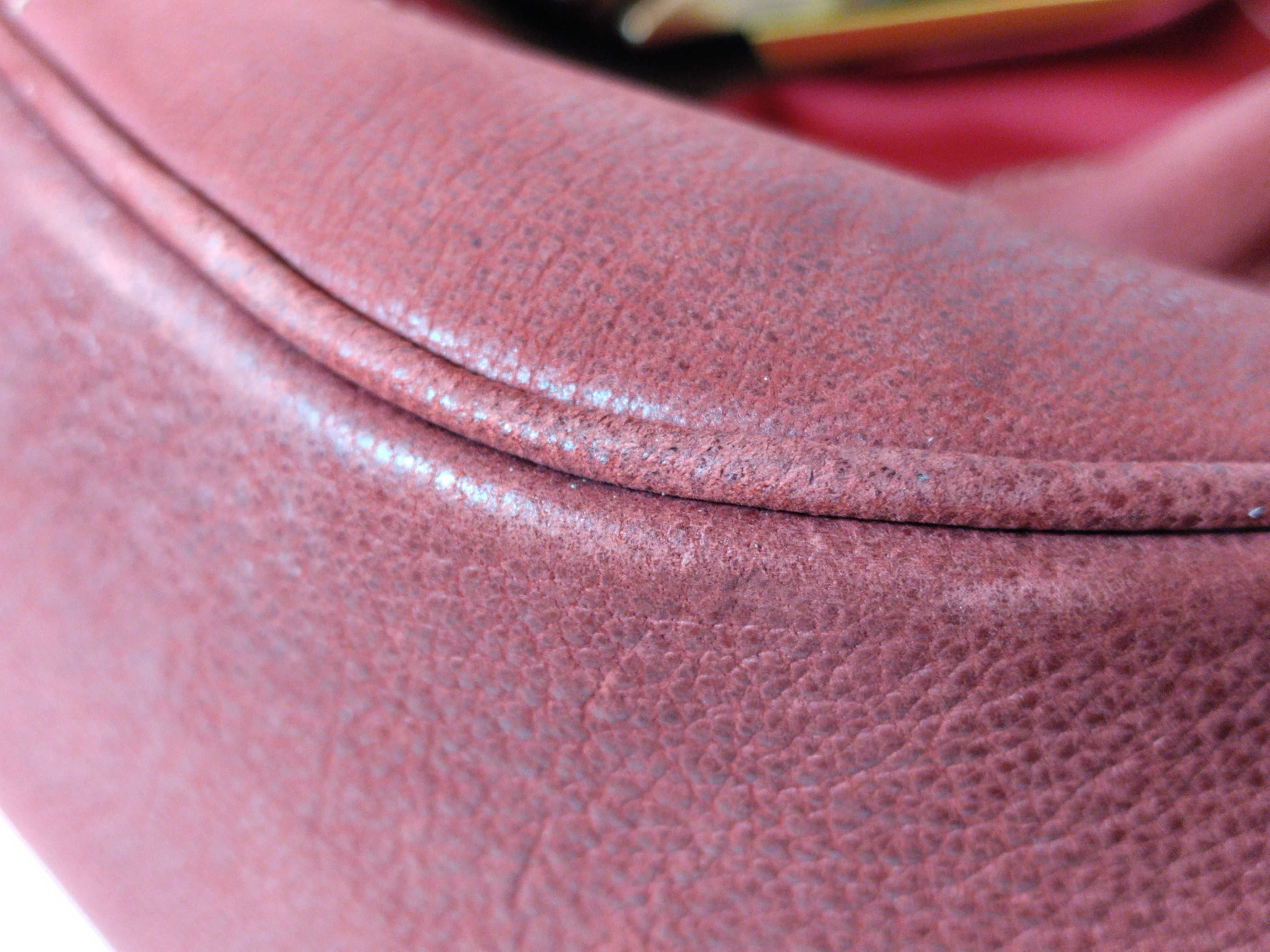 Nylon x Leather Tote Bag (Red) — view 6