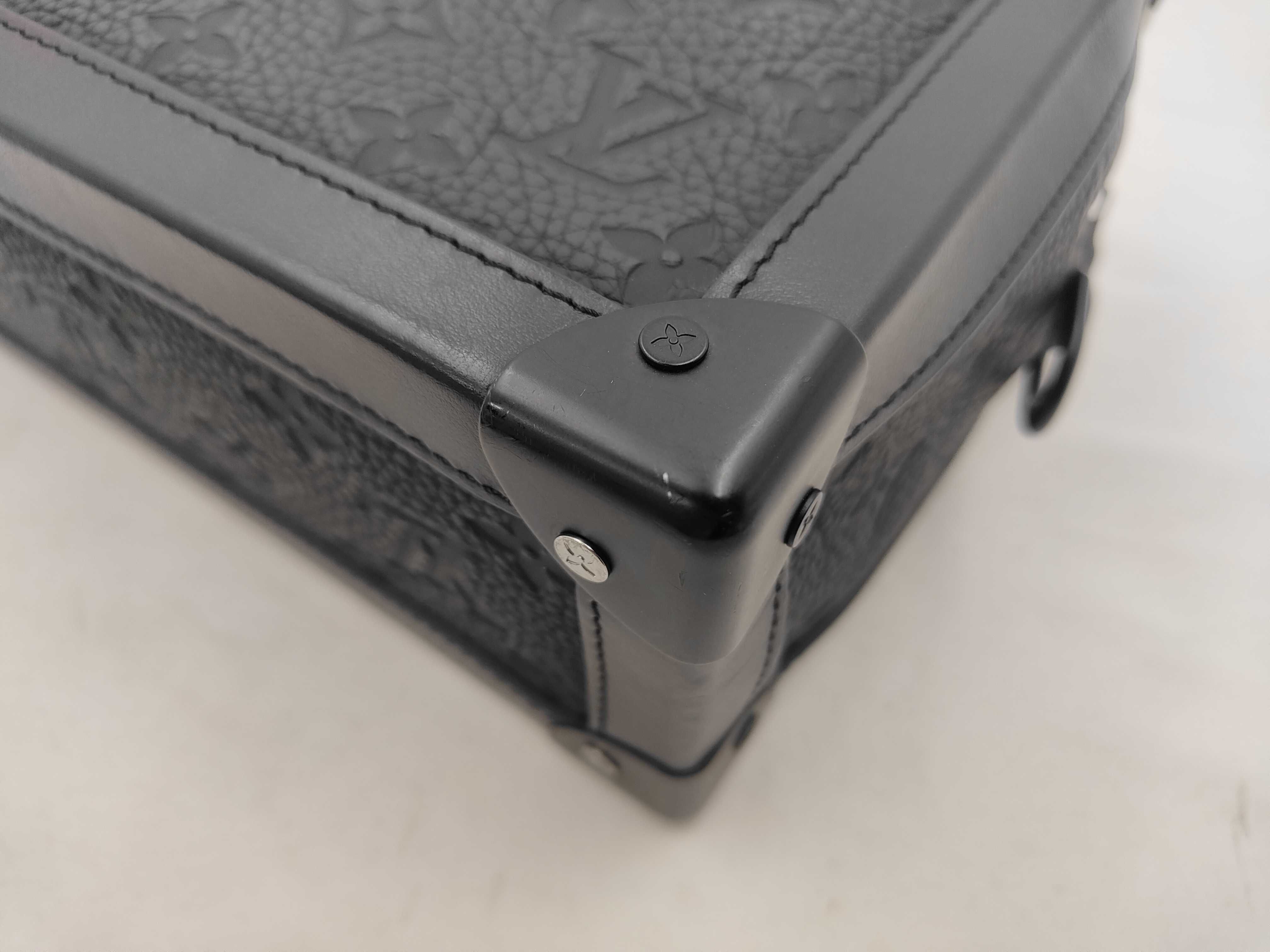 Taurillon Monogram Soft Trunk M55700 Black (RFID detected) Bag — view 3