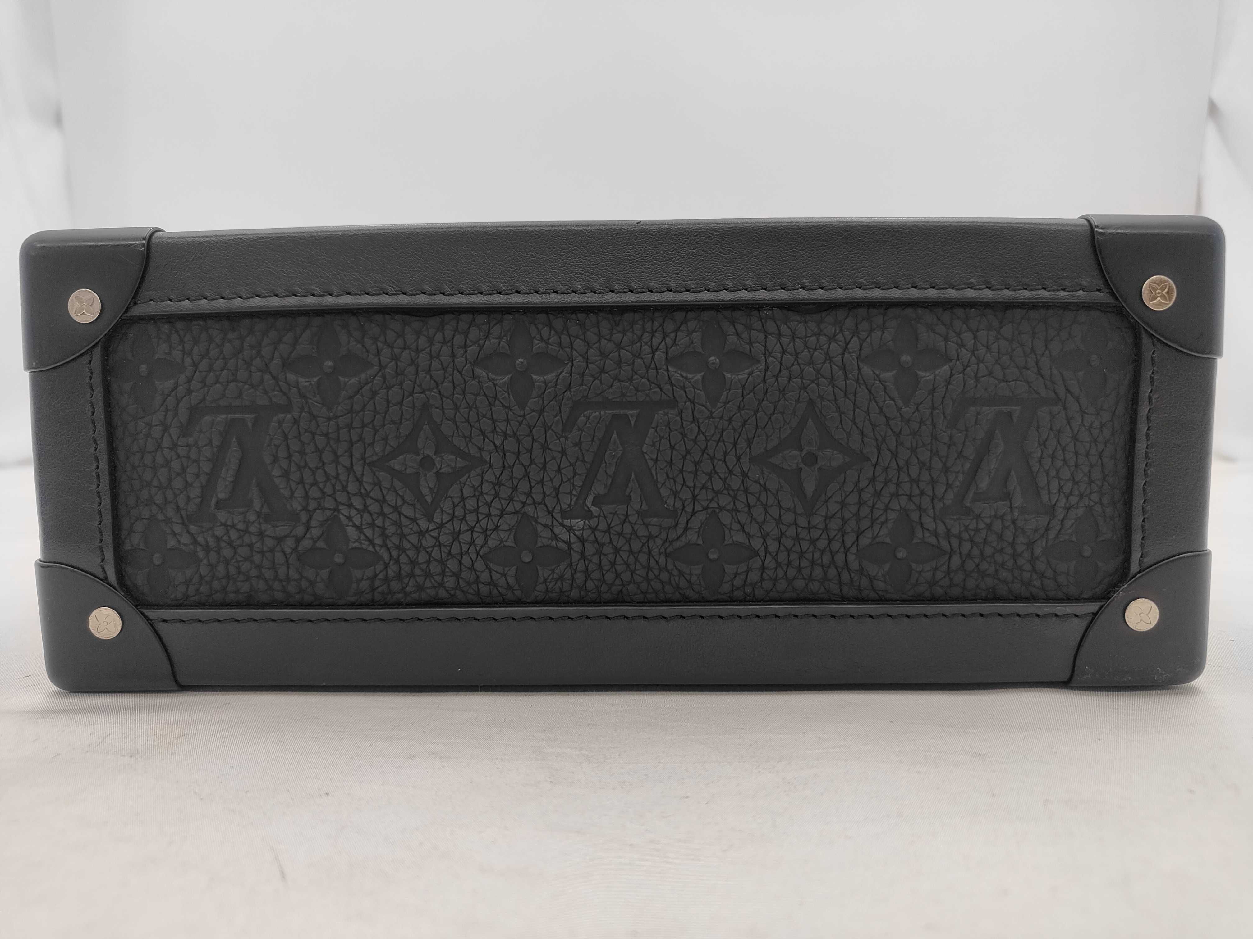 Taurillon Monogram Soft Trunk M55700 Black (RFID detected) Bag — view 4