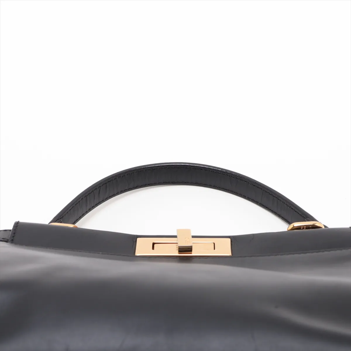 Peekaboo Regular Leather 2-Way Handbag, Black 8BN226 — view 6