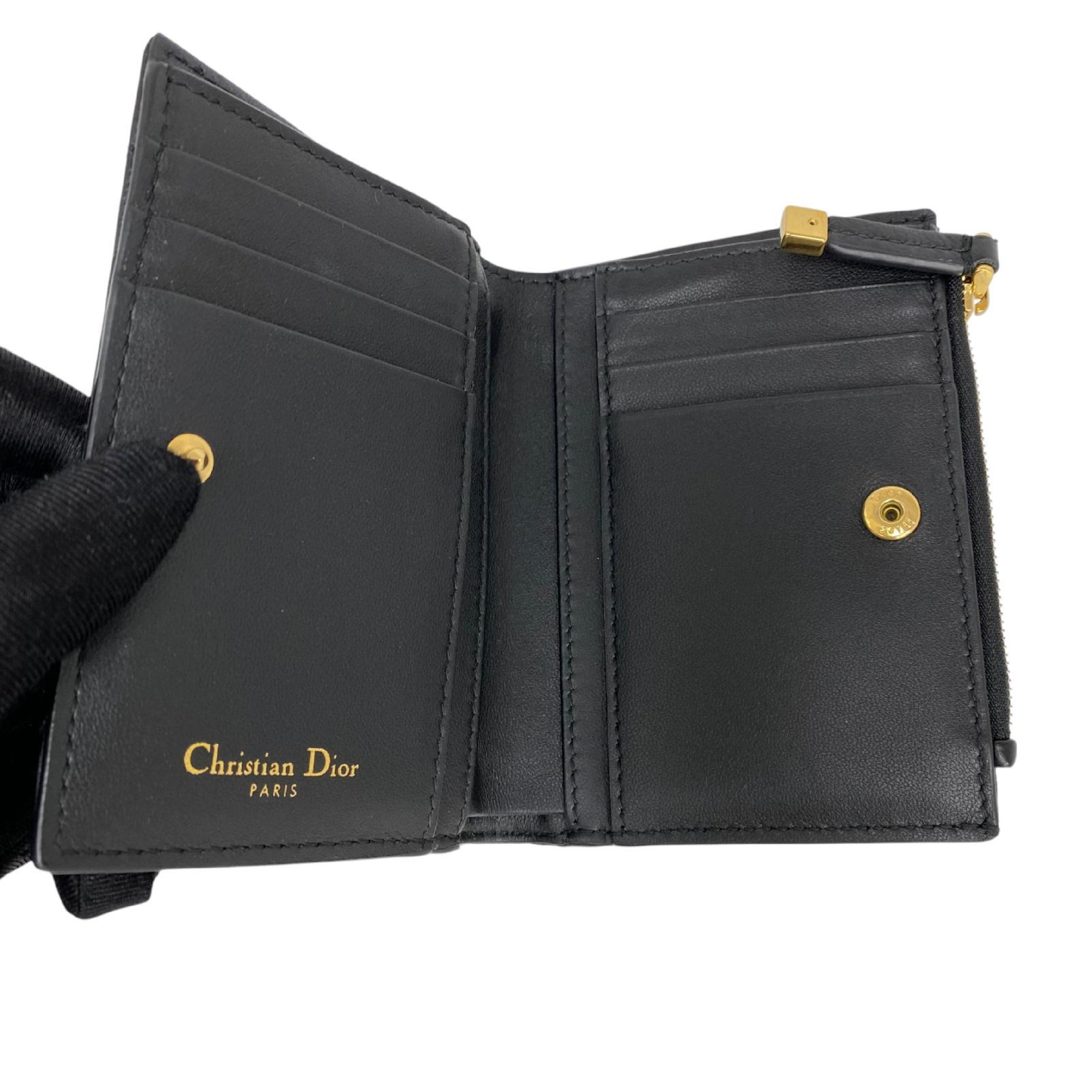 【*Shipped from: Hong Kong*】Dior ( ) Black Calfskin Bi-fold Wallet 98-MA-0043-267016146 Billfold — view 11