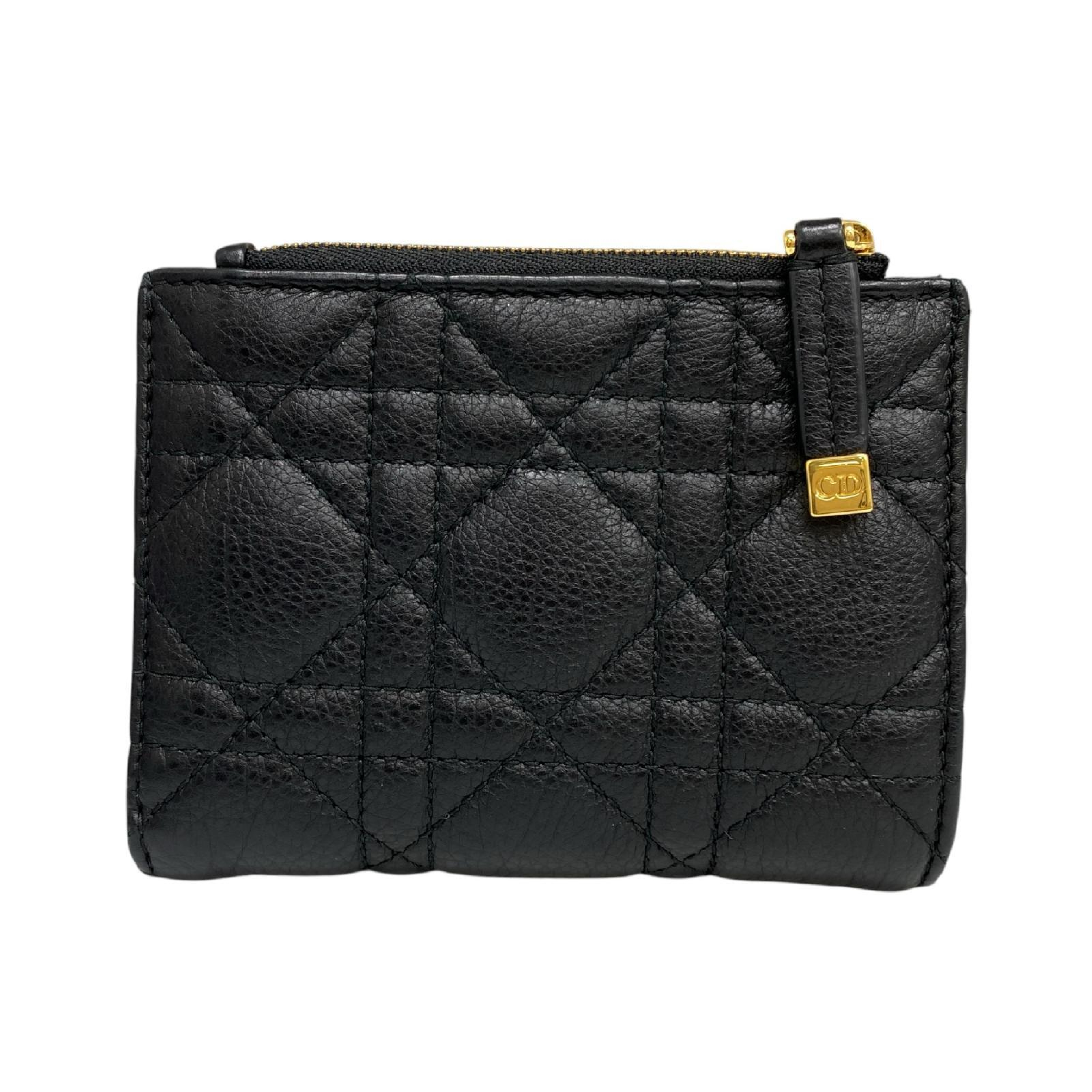 【*Shipped from: Hong Kong*】Dior ( ) Black Calfskin Bi-fold Wallet 98-MA-0043-267016146 Billfold — view 3