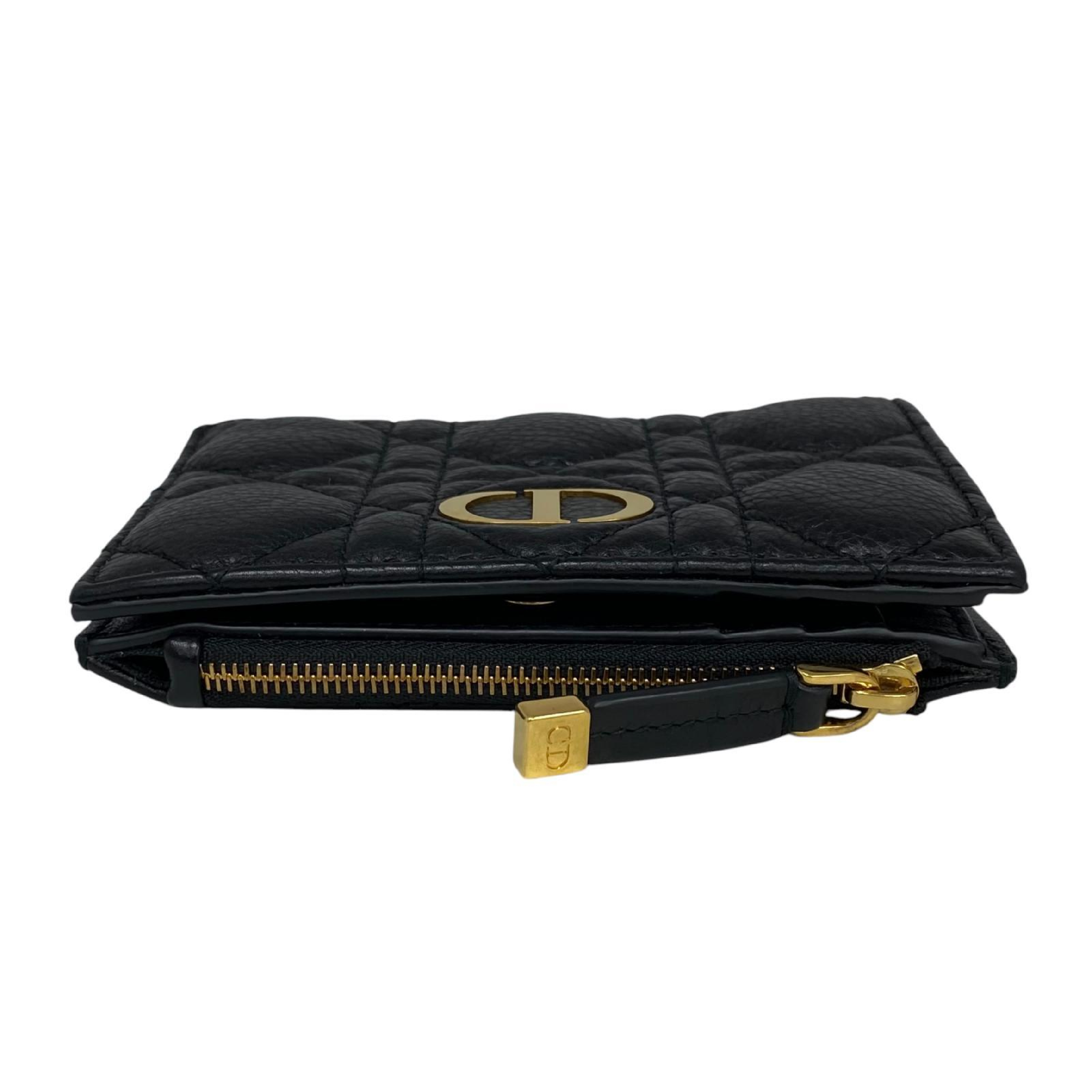 【*Shipped from: Hong Kong*】Dior ( ) Black Calfskin Bi-fold Wallet 98-MA-0043-267016146 Billfold — view 4
