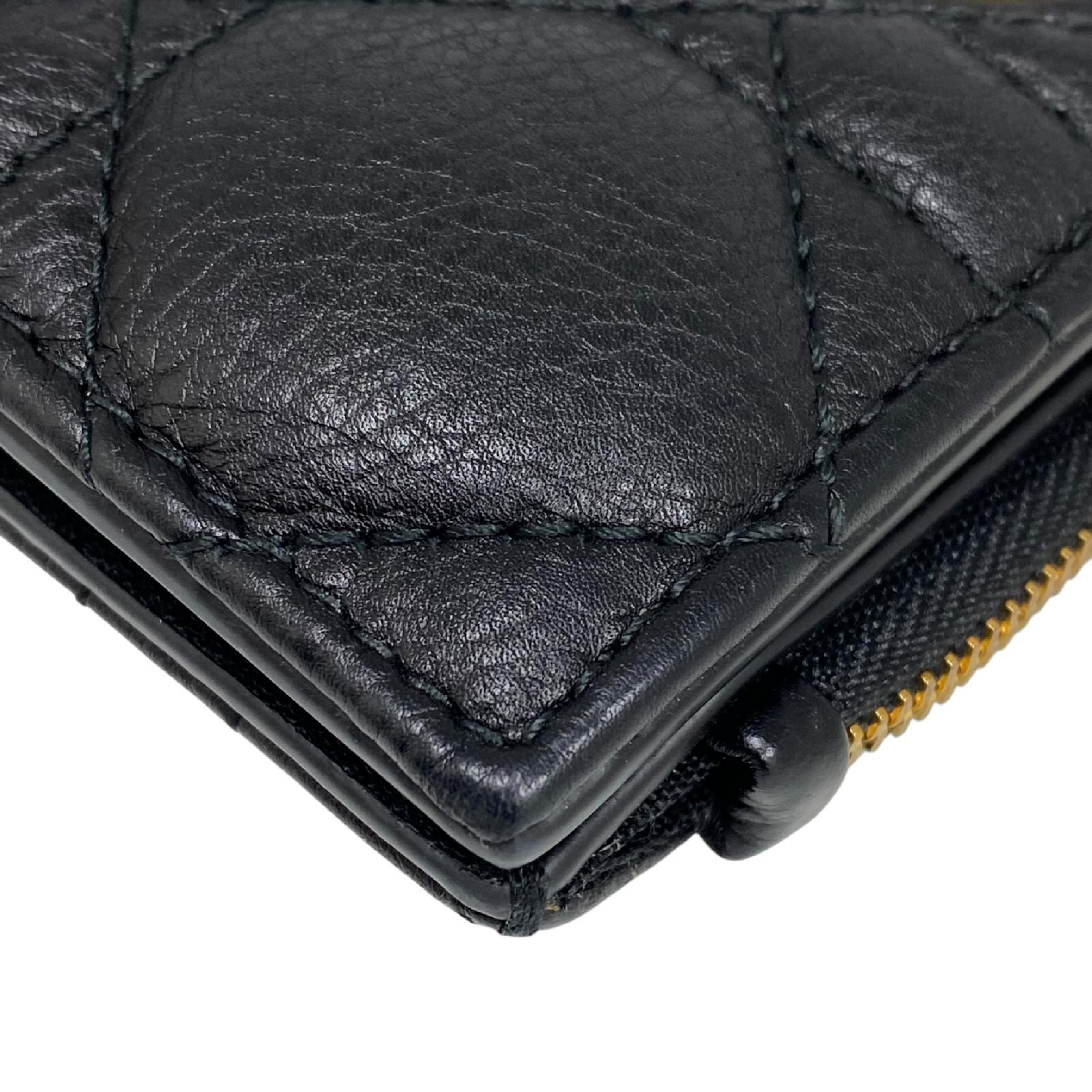 【*Shipped from: Hong Kong*】Dior ( ) Black Calfskin Bi-fold Wallet 98-MA-0043-267016146 Billfold — view 8