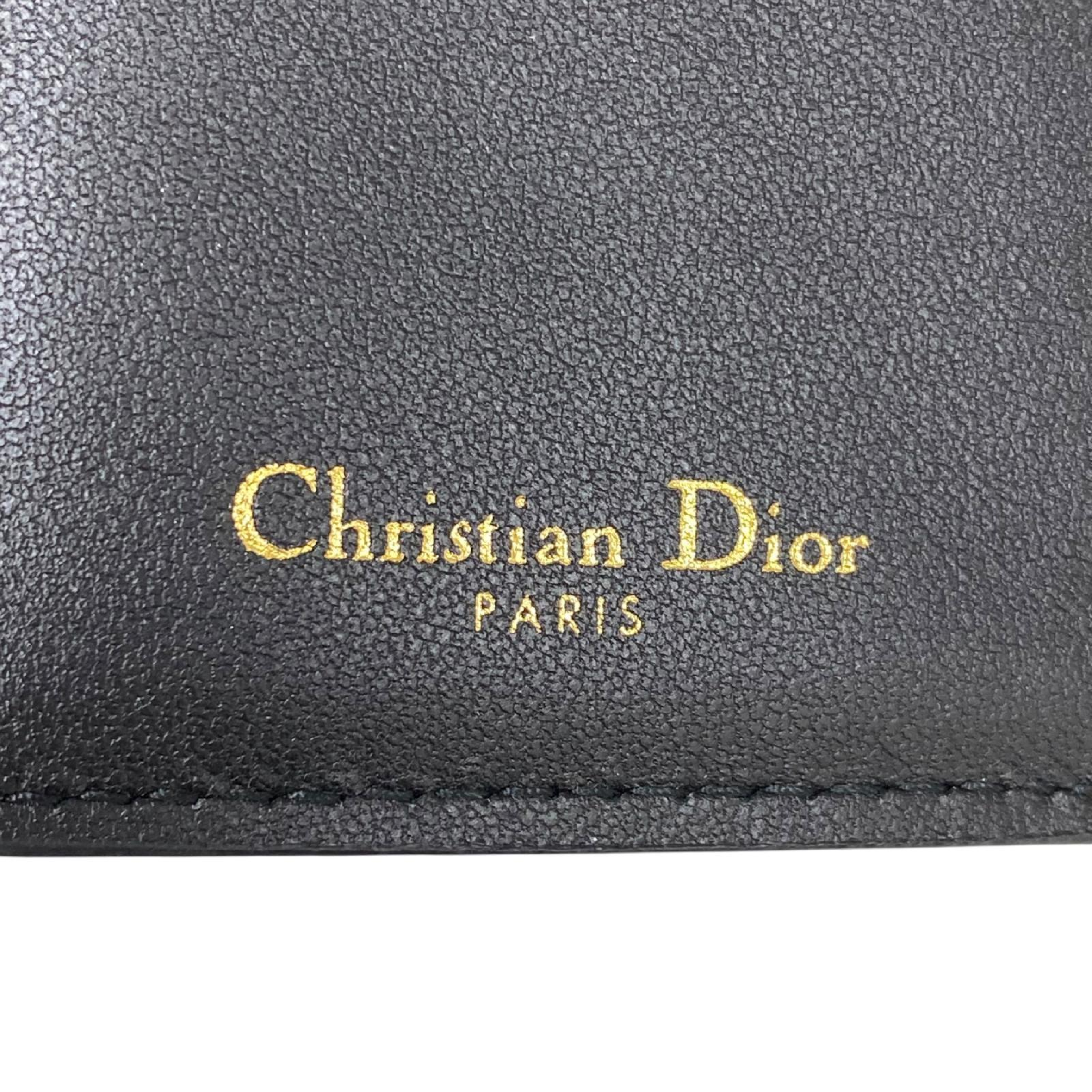 【*Shipped from: Hong Kong*】Dior ( ) Black Calfskin Bi-fold Wallet 98-MA-0043-267016146 Billfold — view 10