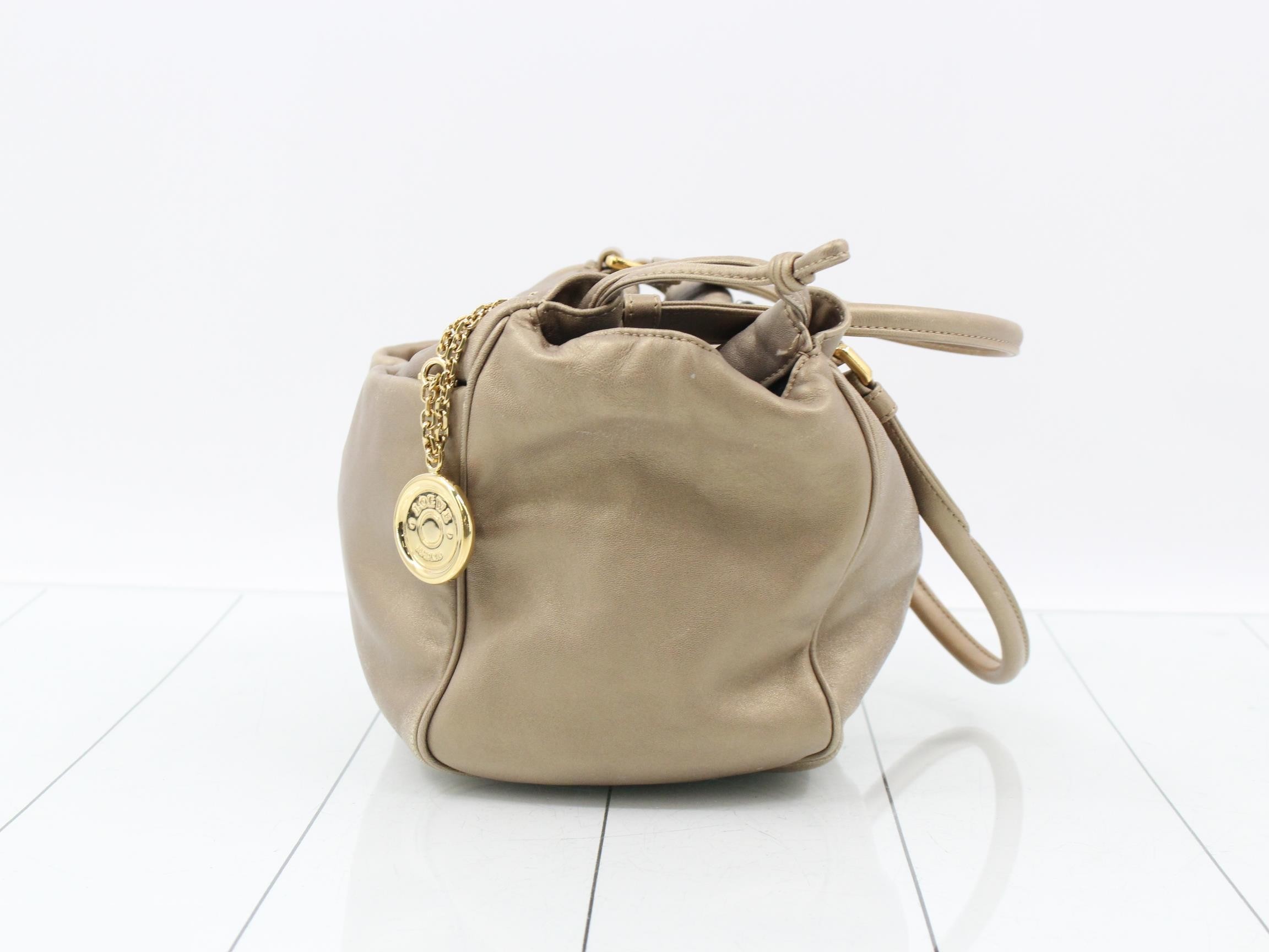 Nappa leather handbag charm — view 3