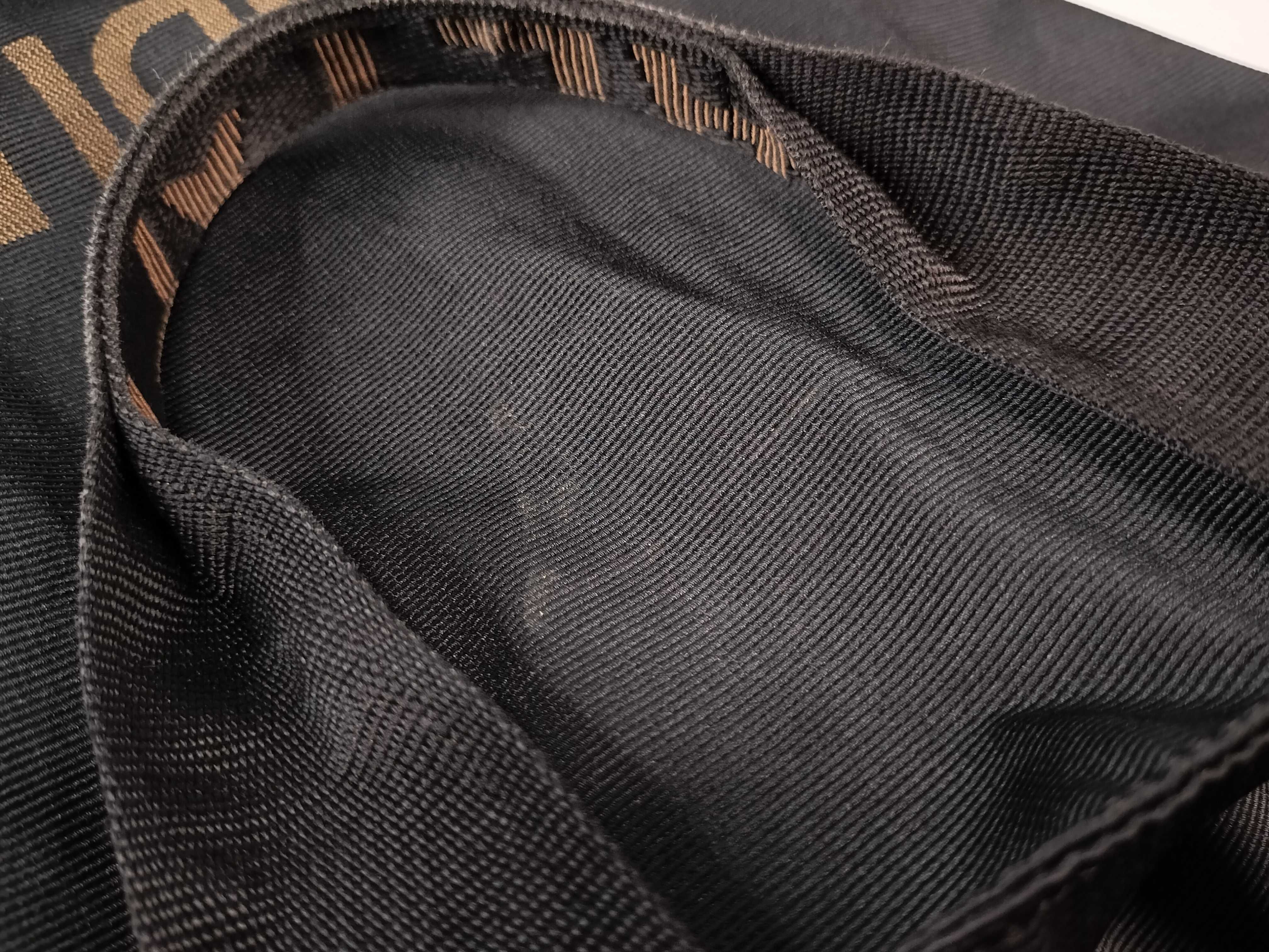 logo line nylon black handbag tote bag — view 11