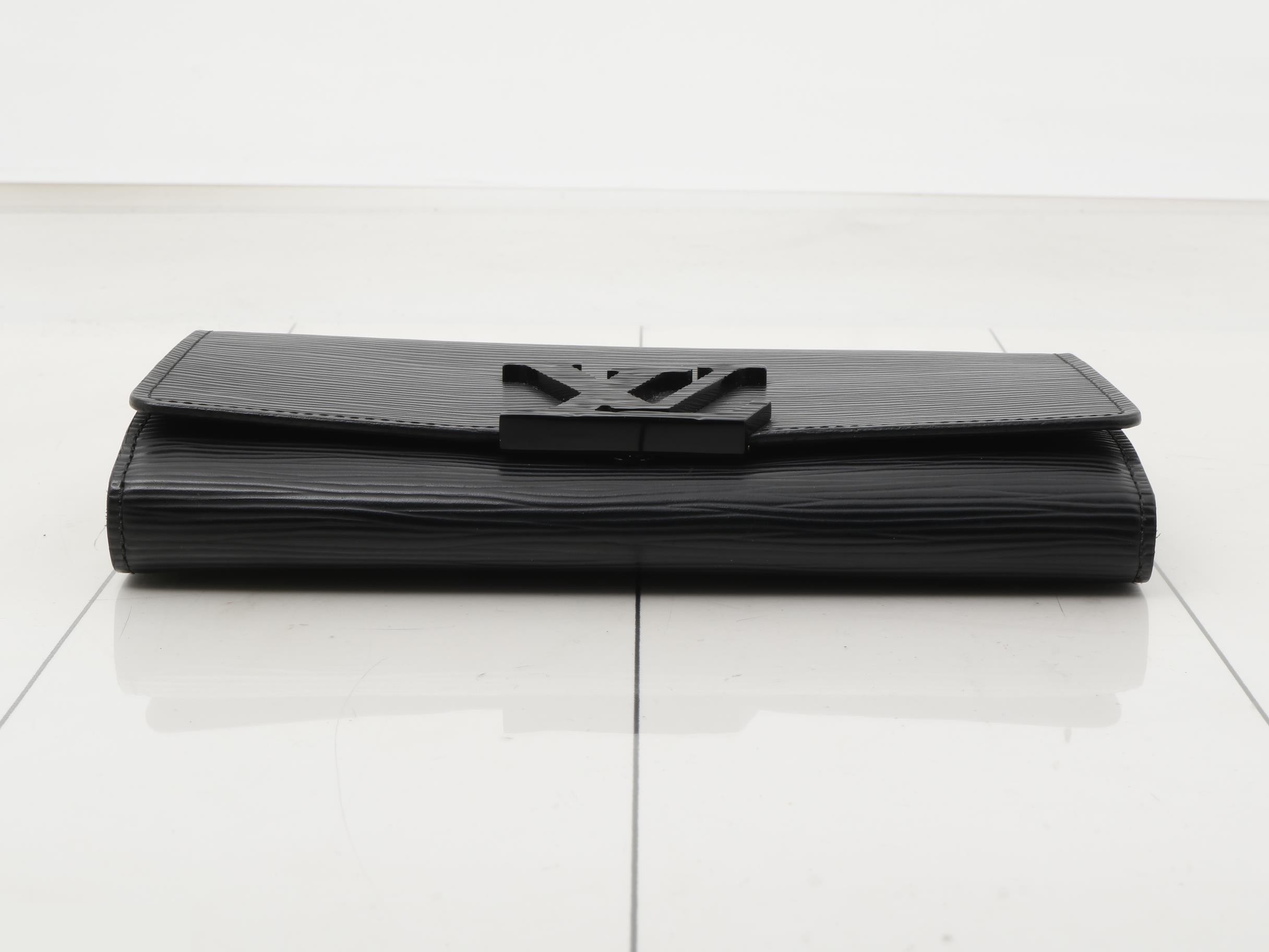 Portefeuille Louise Epi Leather Noir — view 3