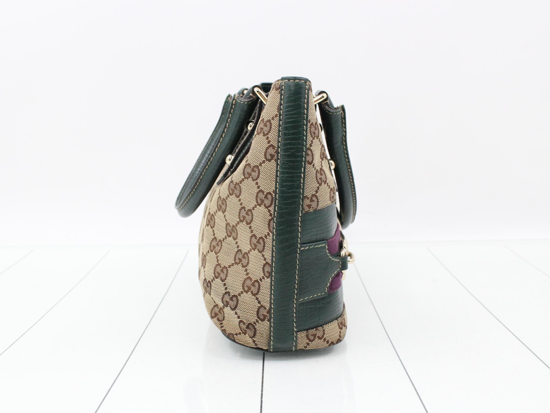 GG Canvas Horsebit Leather Handbag — view 4