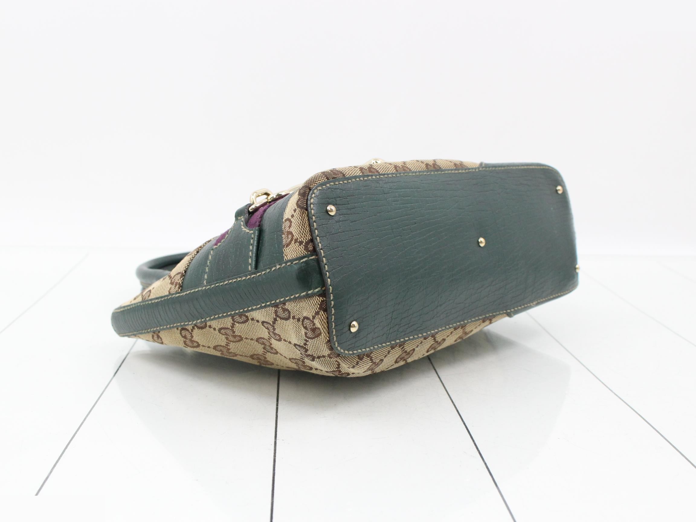 GG Canvas Horsebit Leather Handbag — view 5