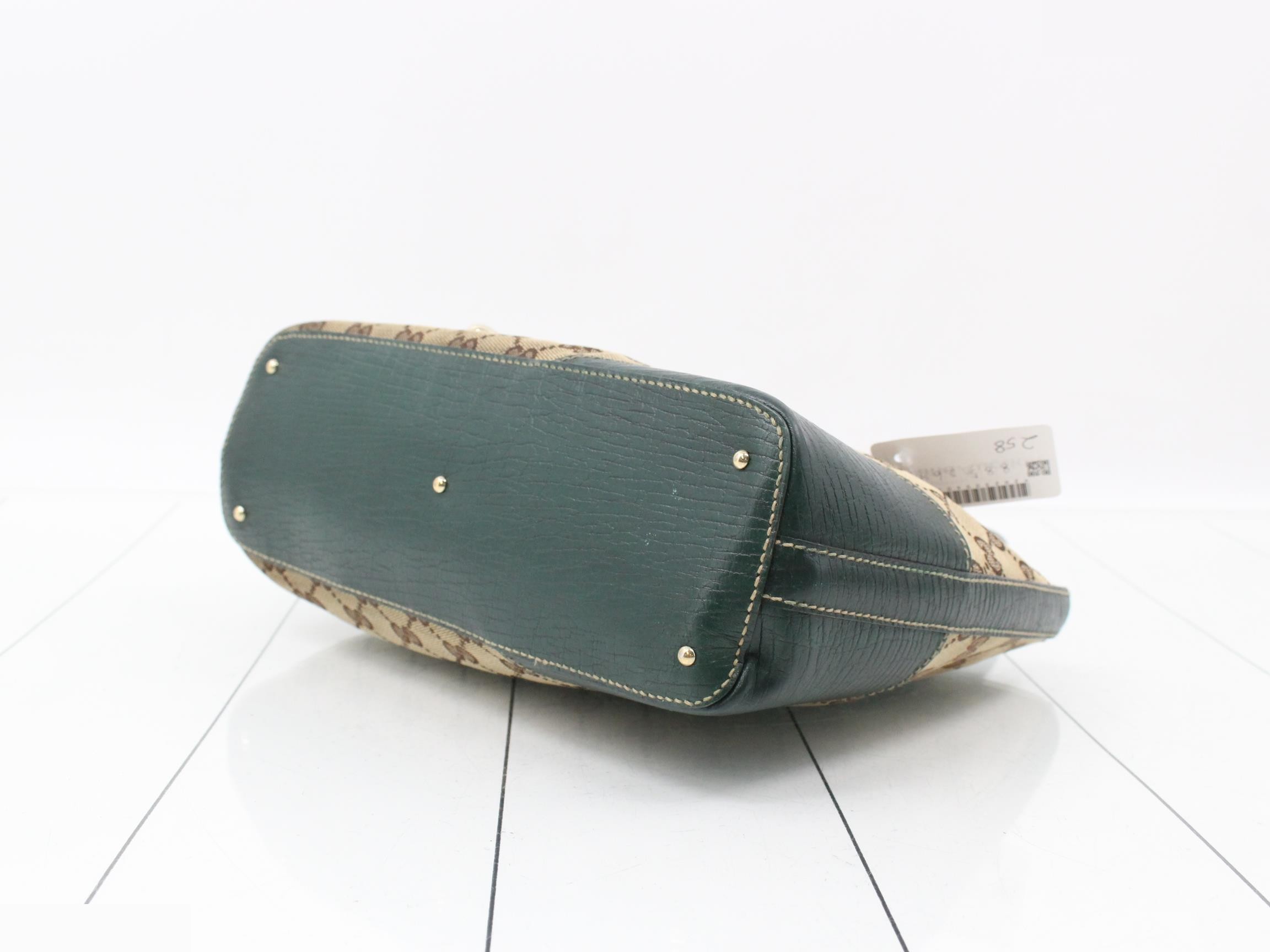 GG Canvas Horsebit Leather Handbag — view 6