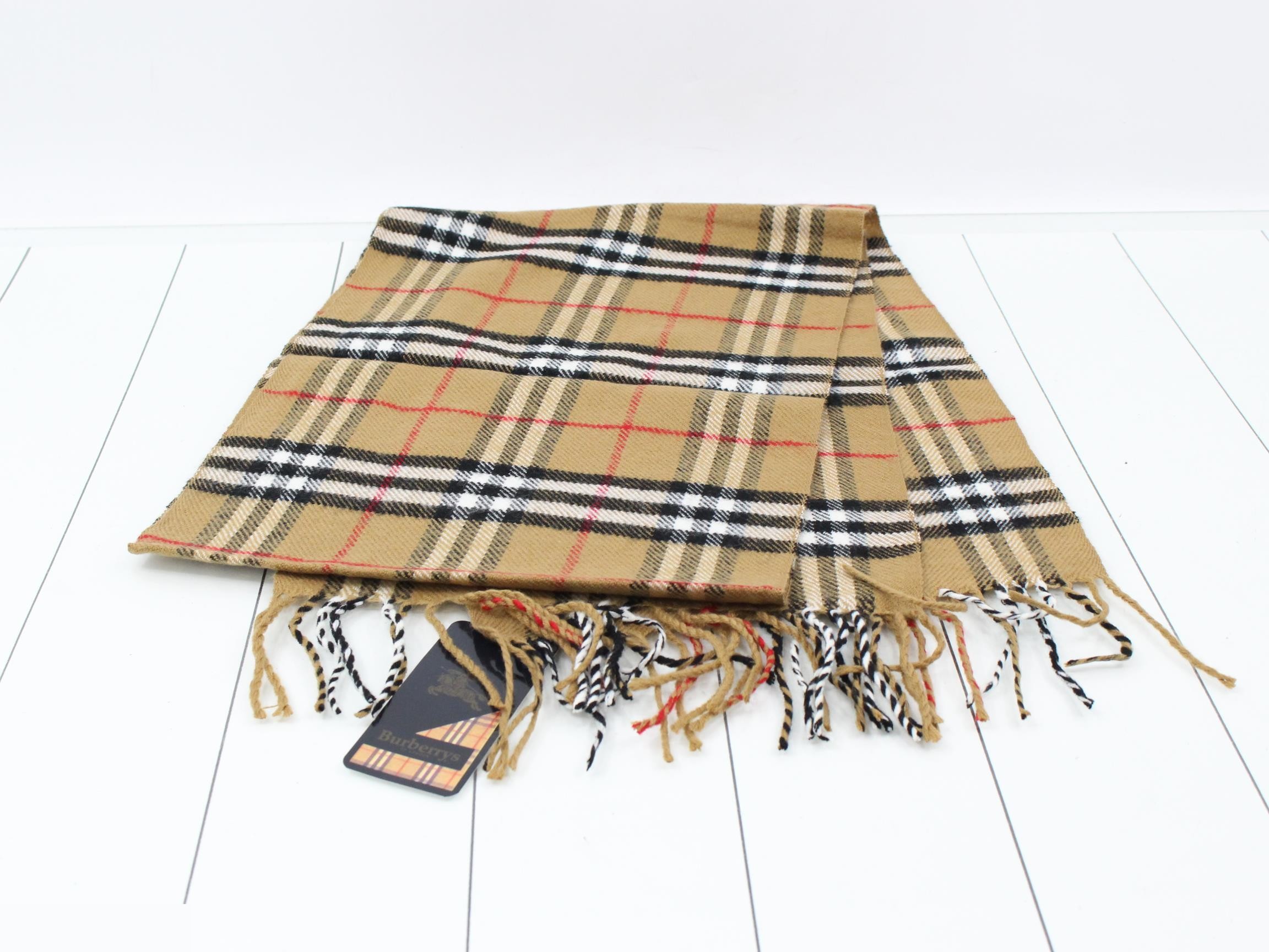 Unused, with dust bag included. Burberry Nova Check scarf, beige. — view 3