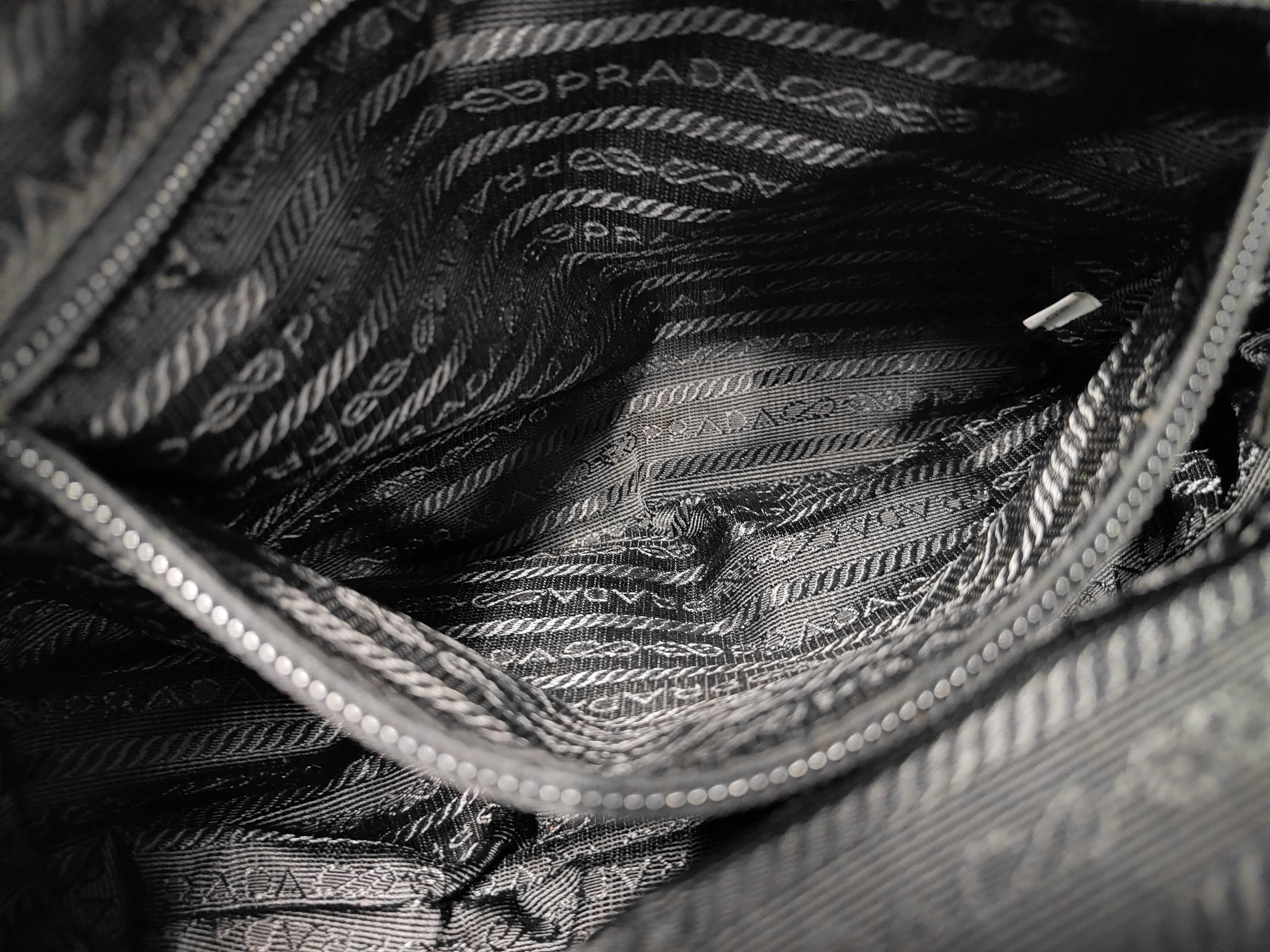 Mini Boston Bag with Triangle Logo — view 11