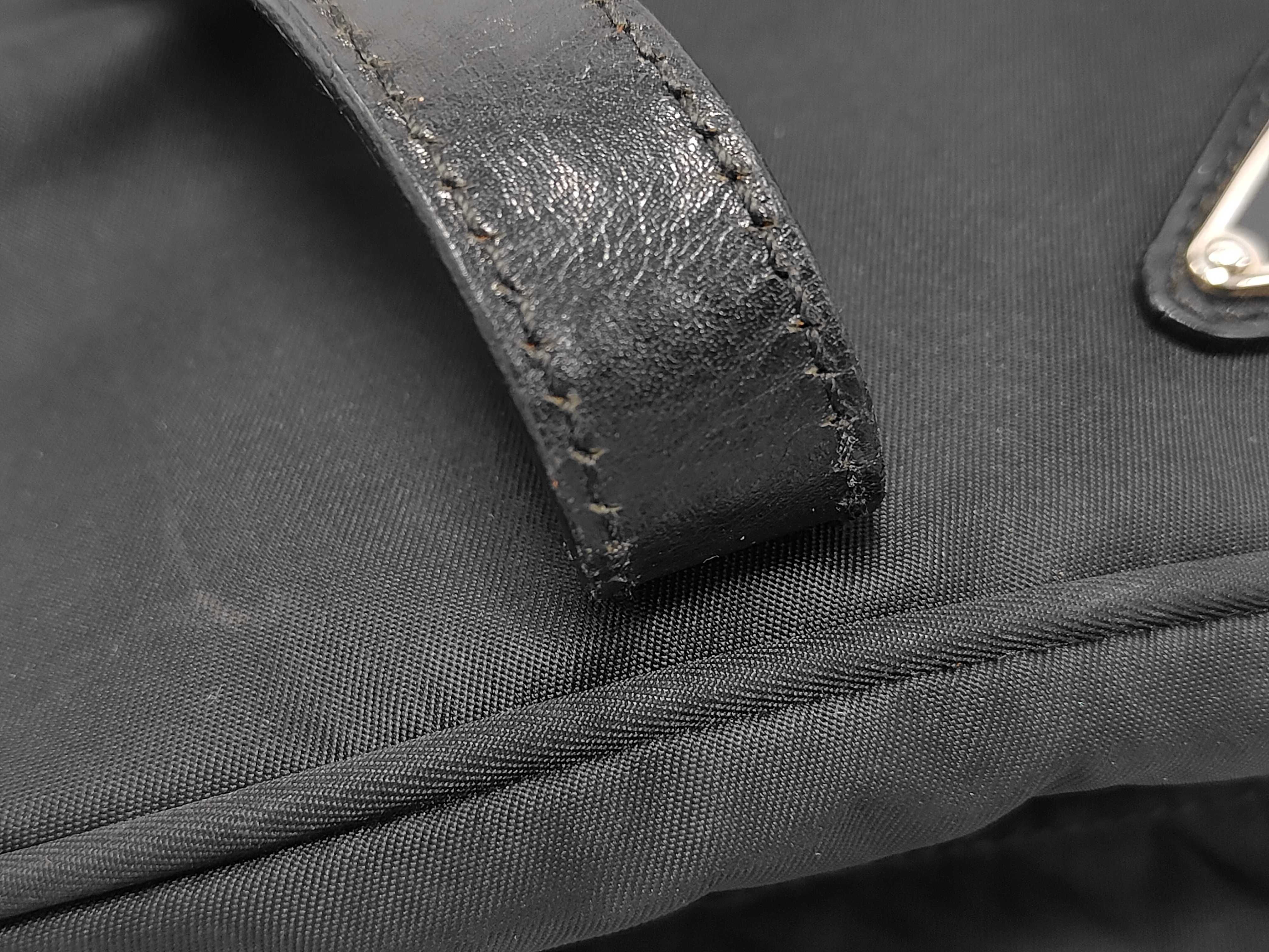 Mini Boston Bag with Triangle Logo — view 7