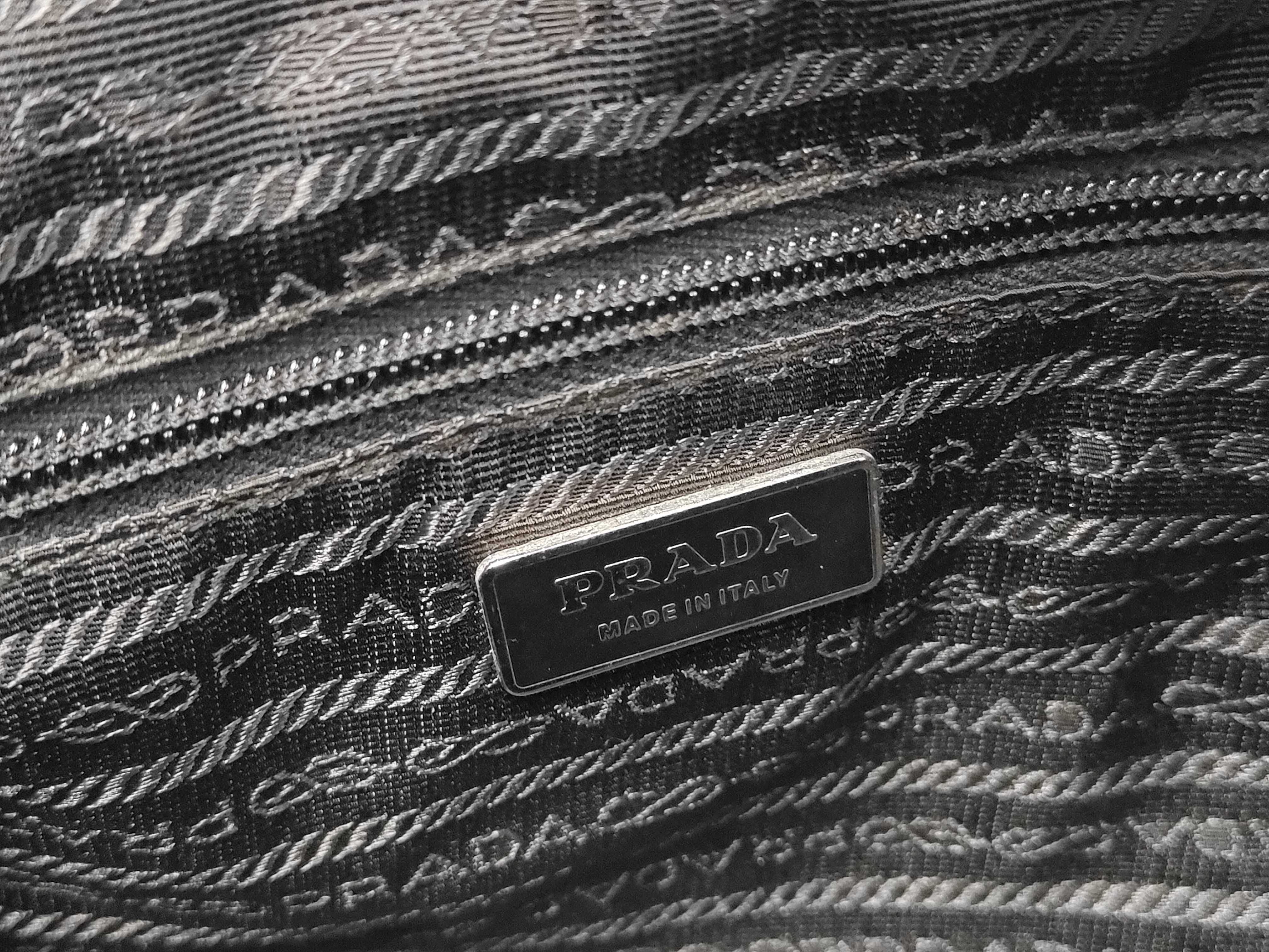 Mini Boston Bag with Triangle Logo — view 10