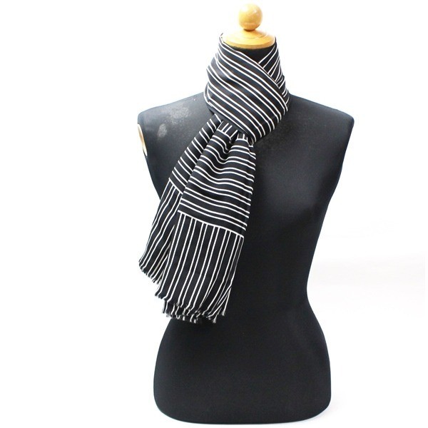 silk scarf/stole, rectangular shape, with tag. — view 2