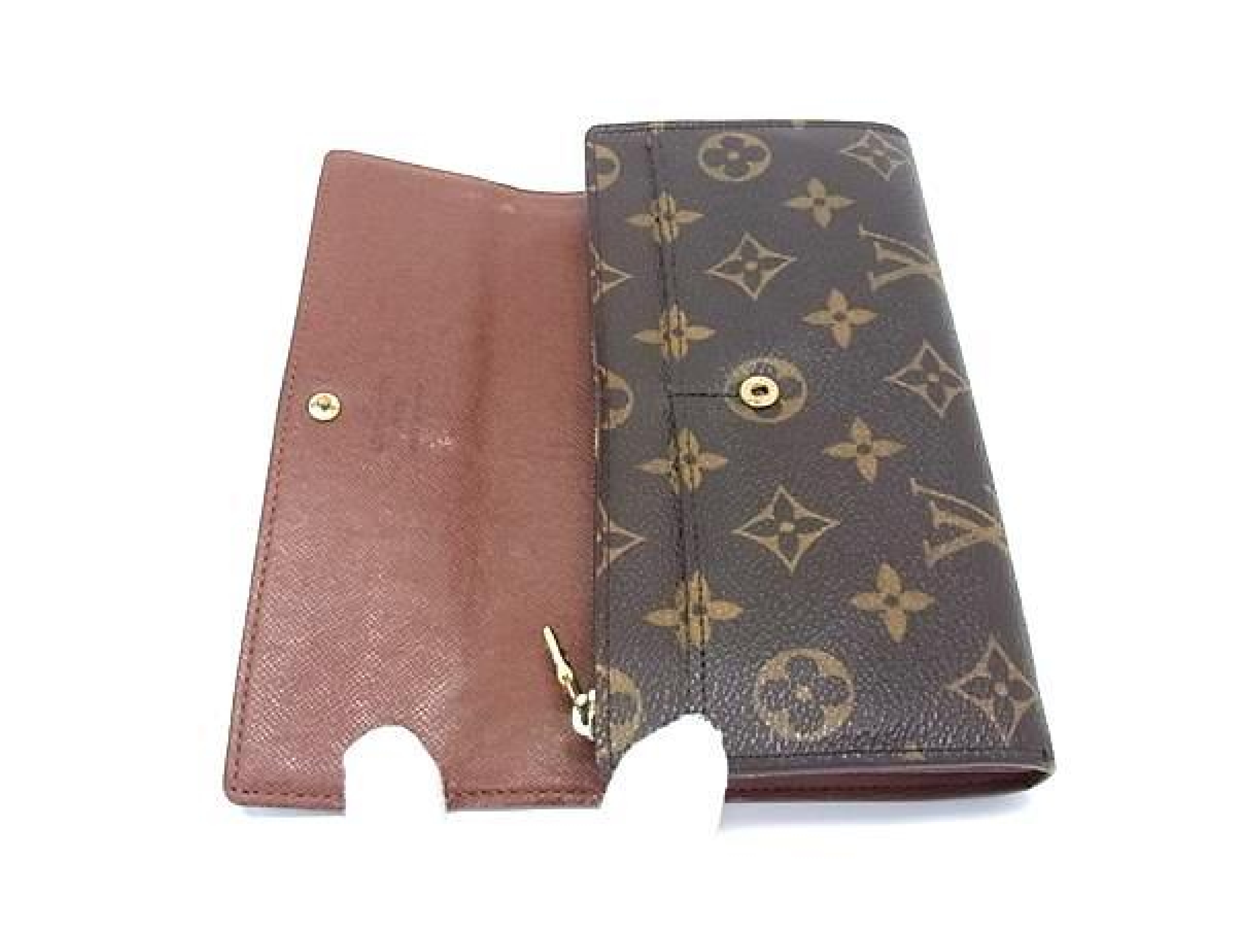 Monogram M61726 Pochette Portemonnaie Credit Bi-fold Long Wallet Brown HD0676 Wallet — view 3