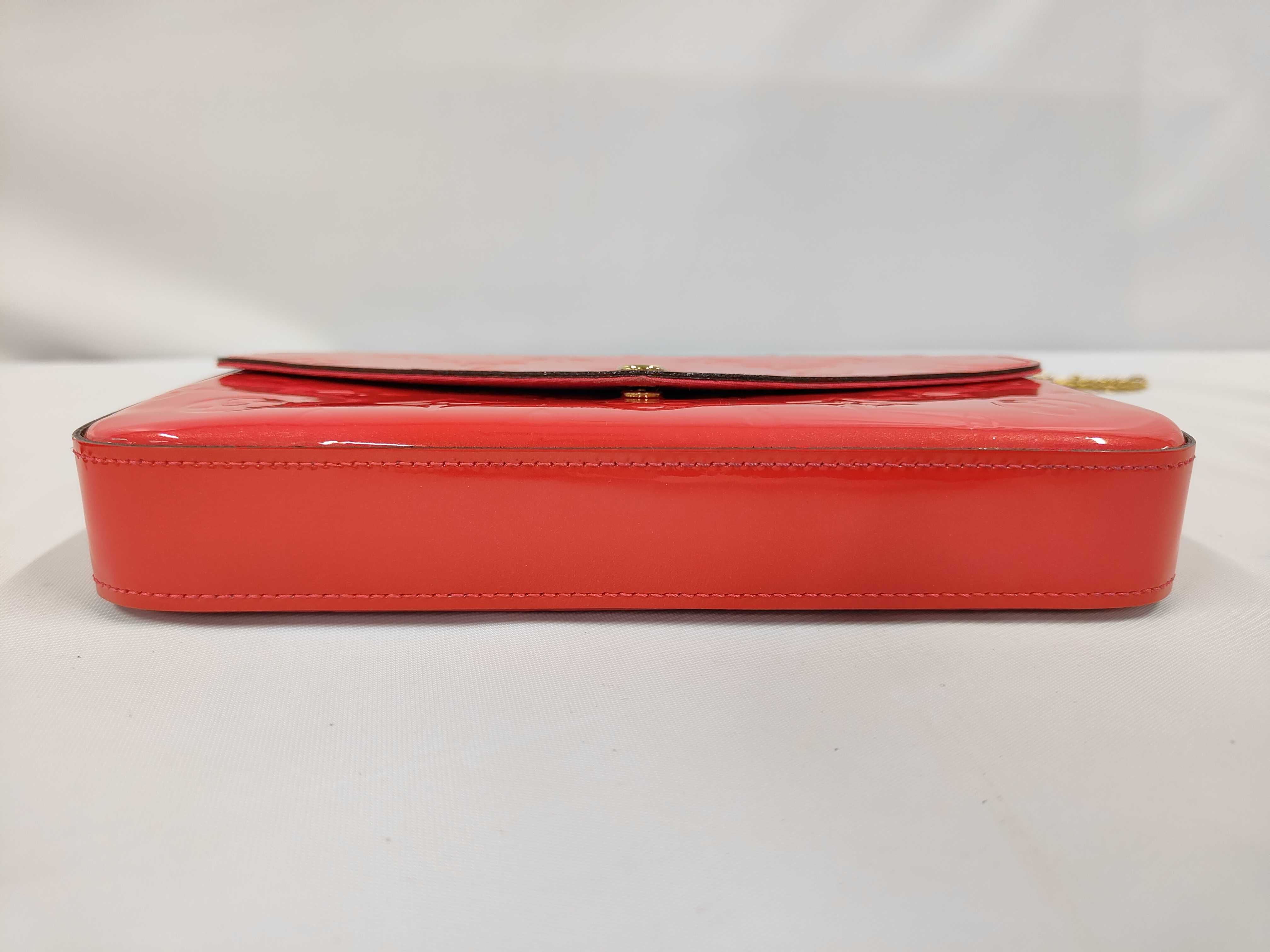 Vernis Pochette Felicie Cerise M61293 TJ4126 Accessories: Dust bag, coin case, card case, shoulder bag — view 3