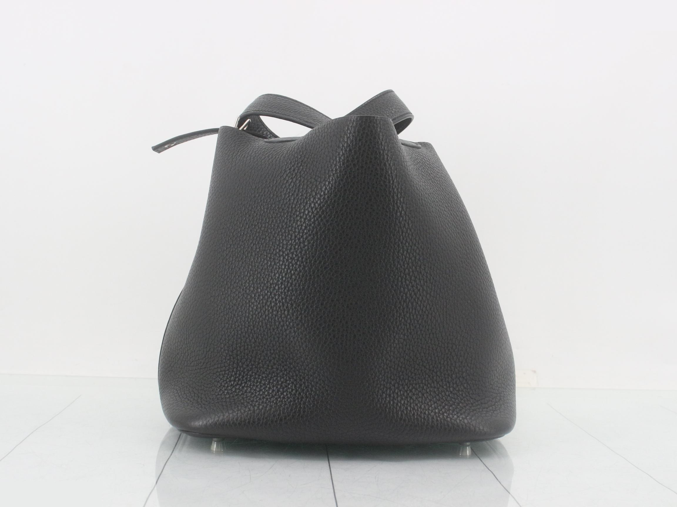 Picotin handbag, X stamp, black — view 3
