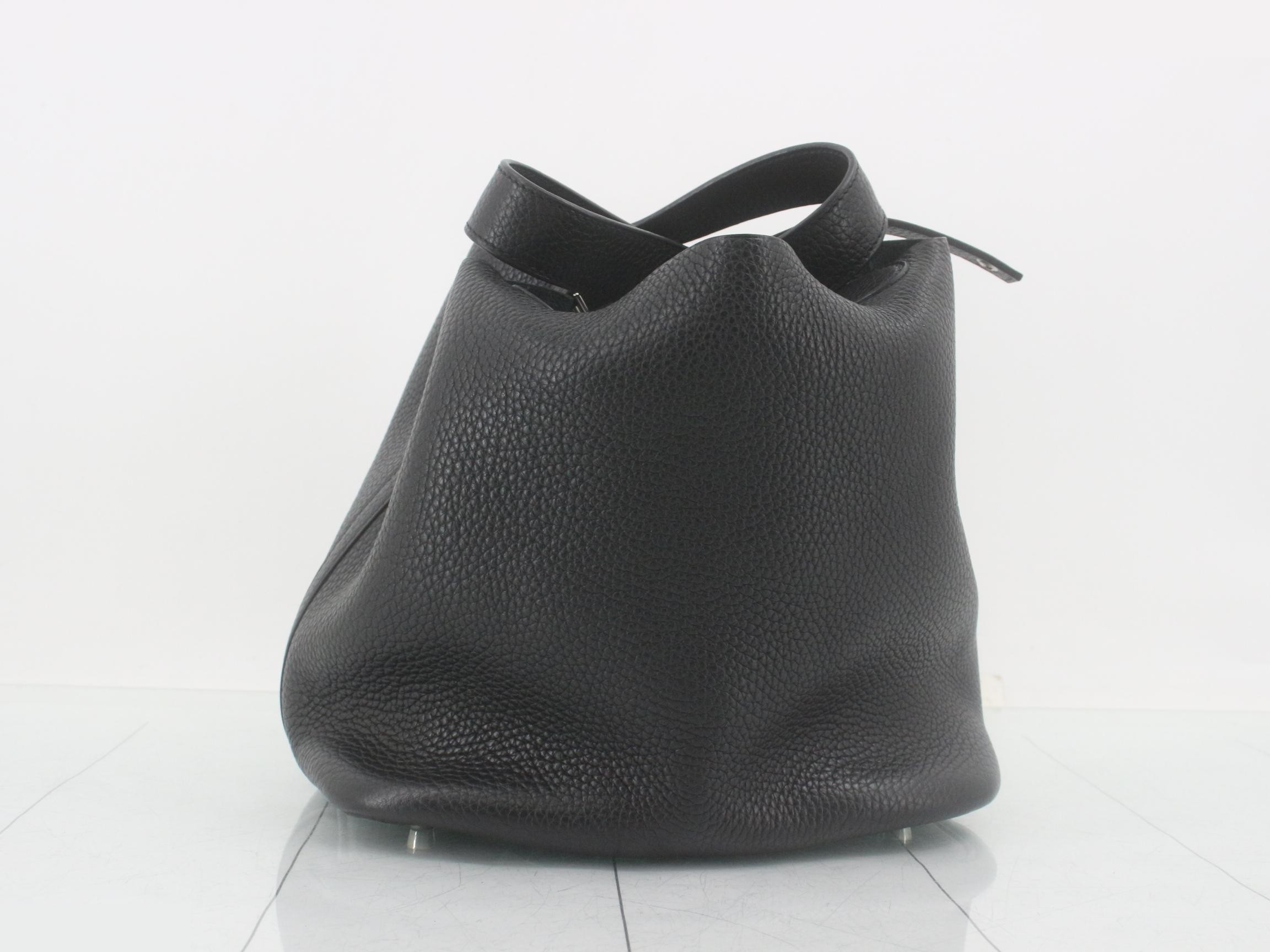 Picotin handbag, X stamp, black — view 4