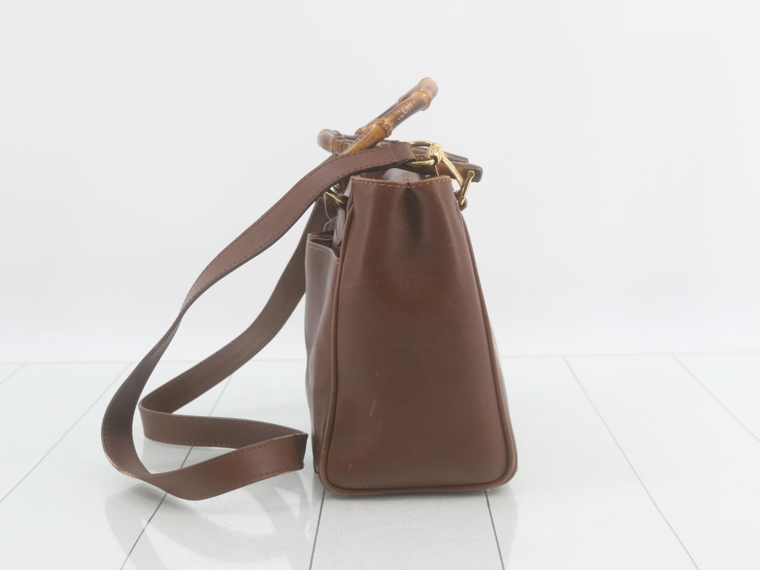 Bamboo Leather Shoulder Bag — view 3
