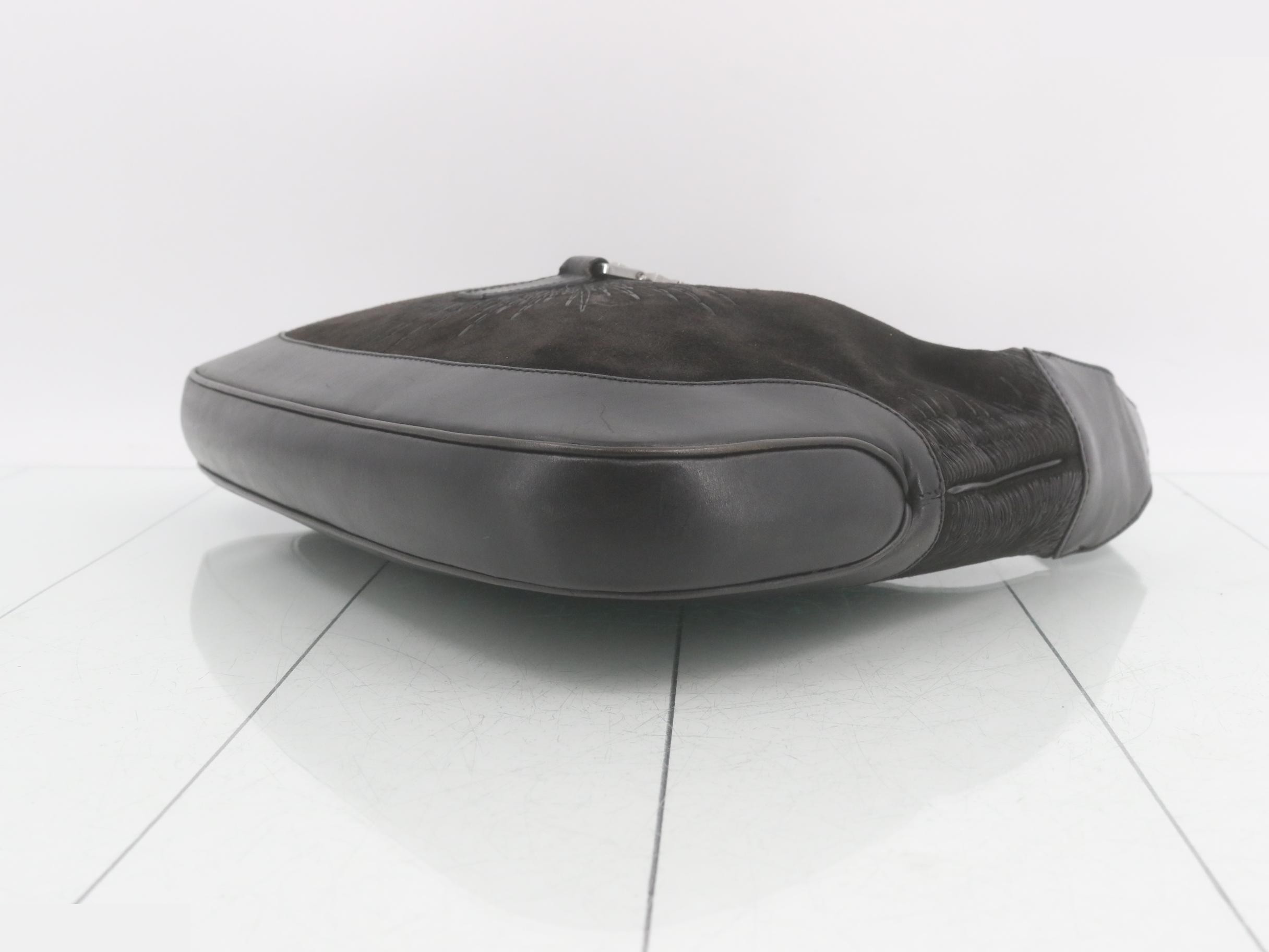 Jackie Suede One-Shoulder Bag — view 6