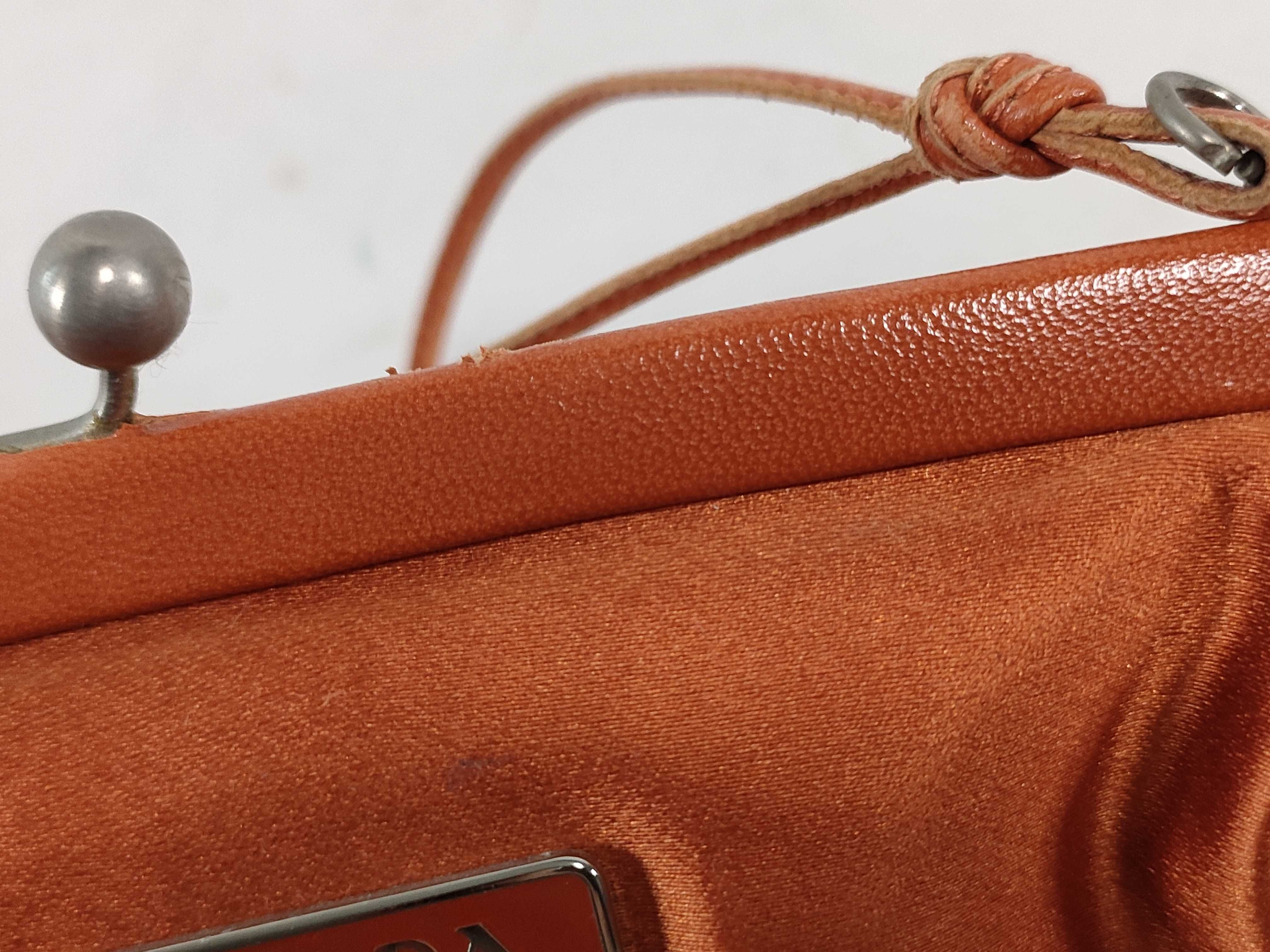 Shoulder Bag Nylon Clasp Orange Shoulder Bag — view 12