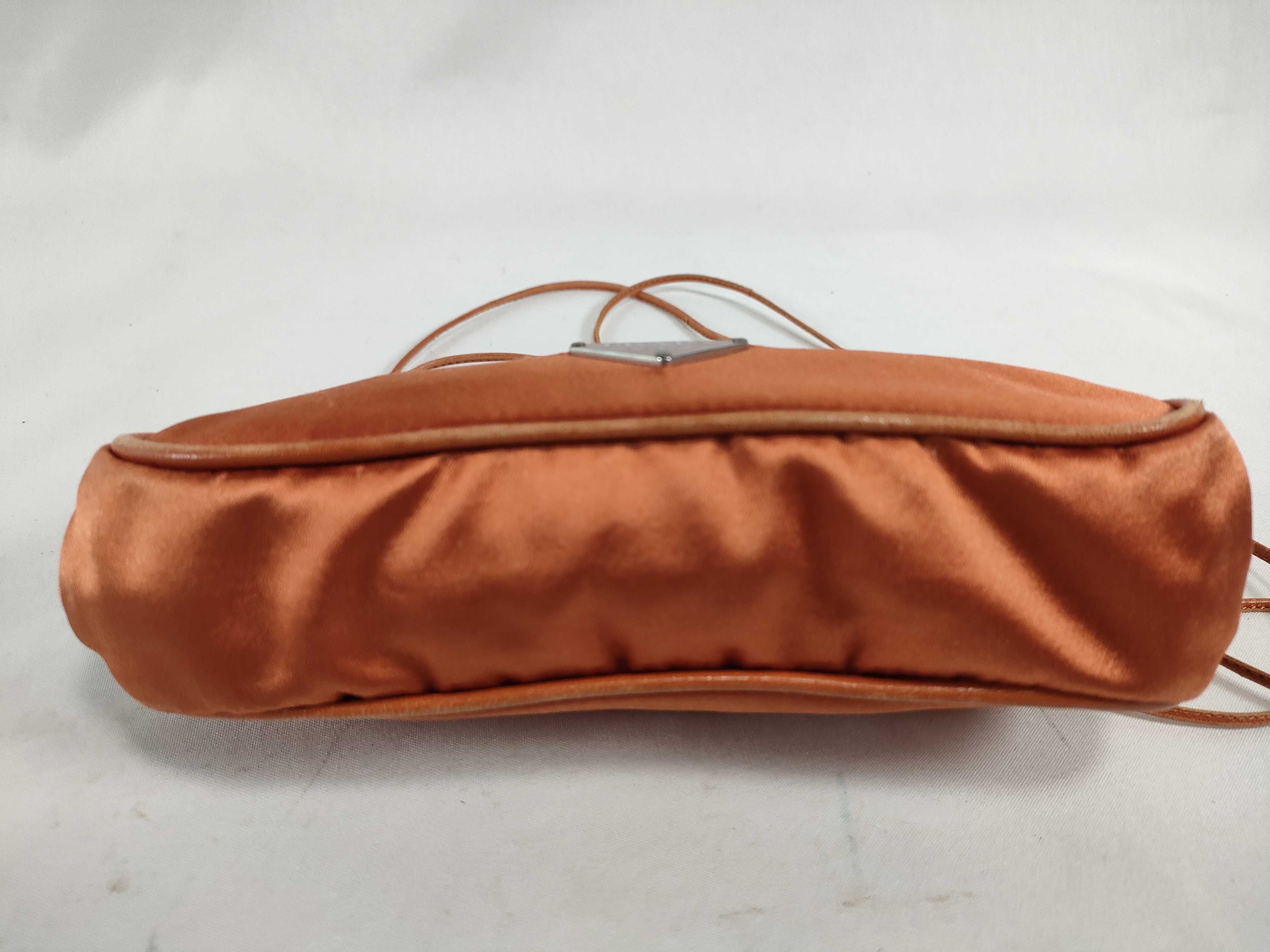 Shoulder Bag Nylon Clasp Orange Shoulder Bag — view 7
