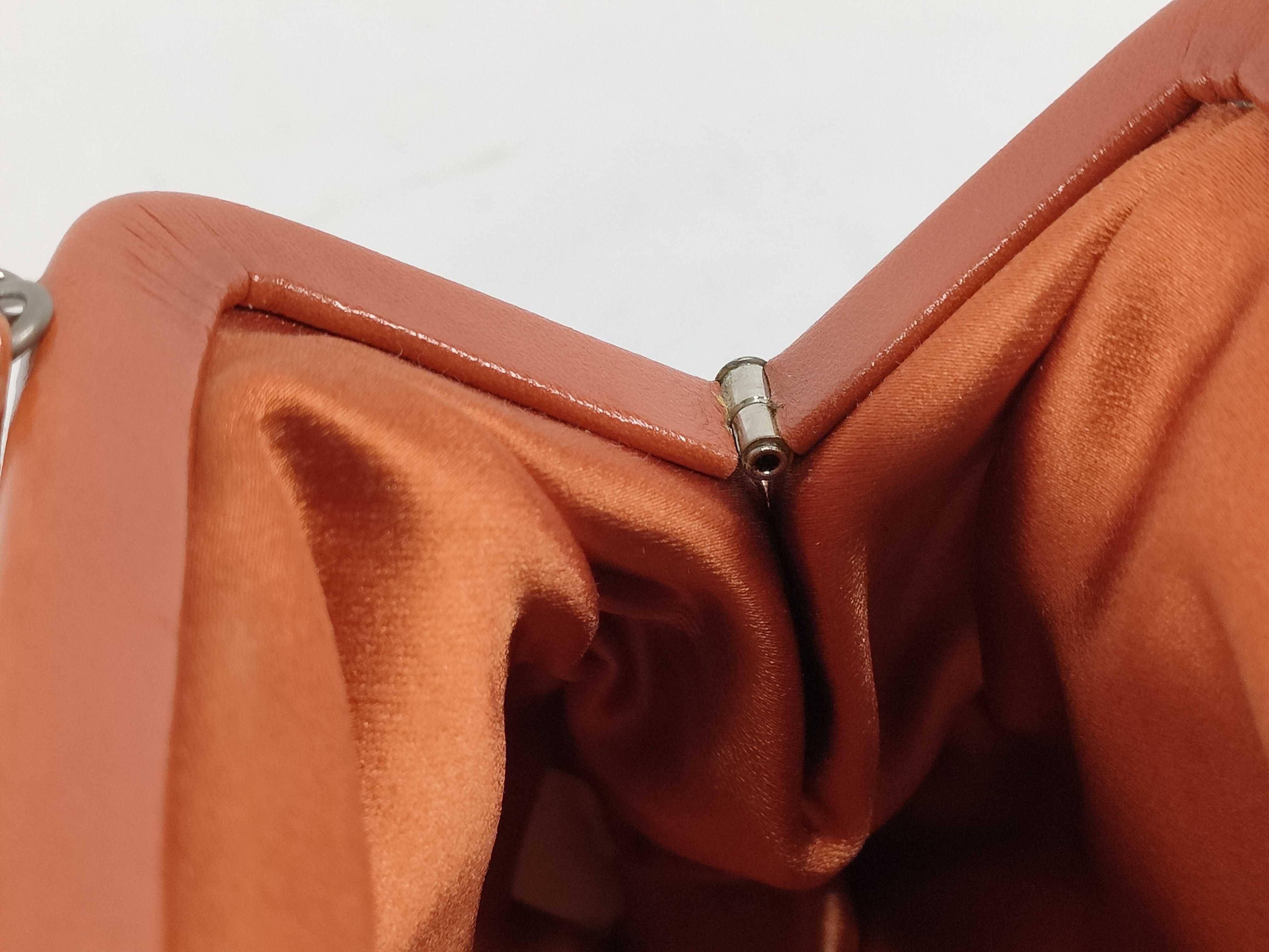 Shoulder Bag Nylon Clasp Orange Shoulder Bag — view 8