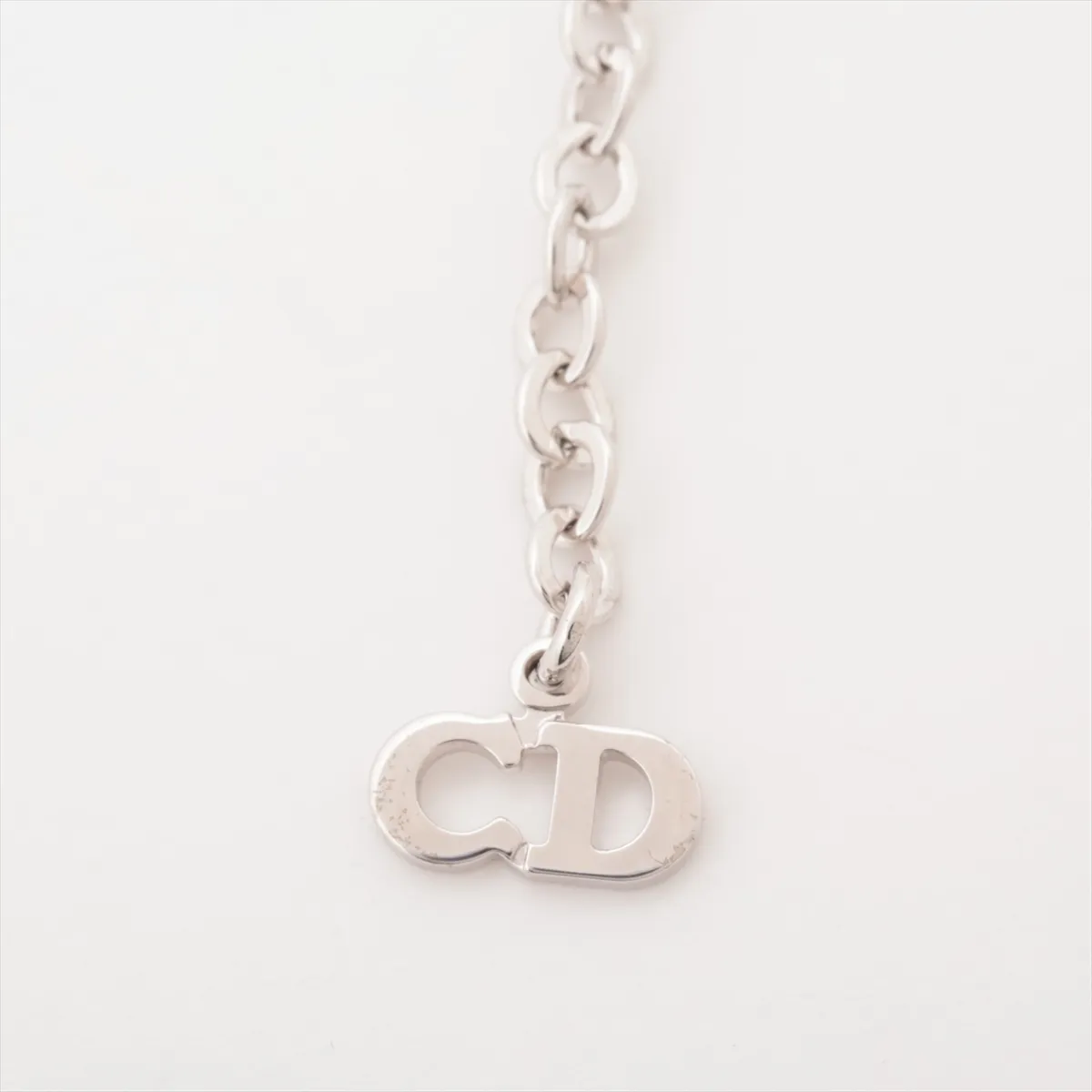 necklace, metal, silver, — view 4