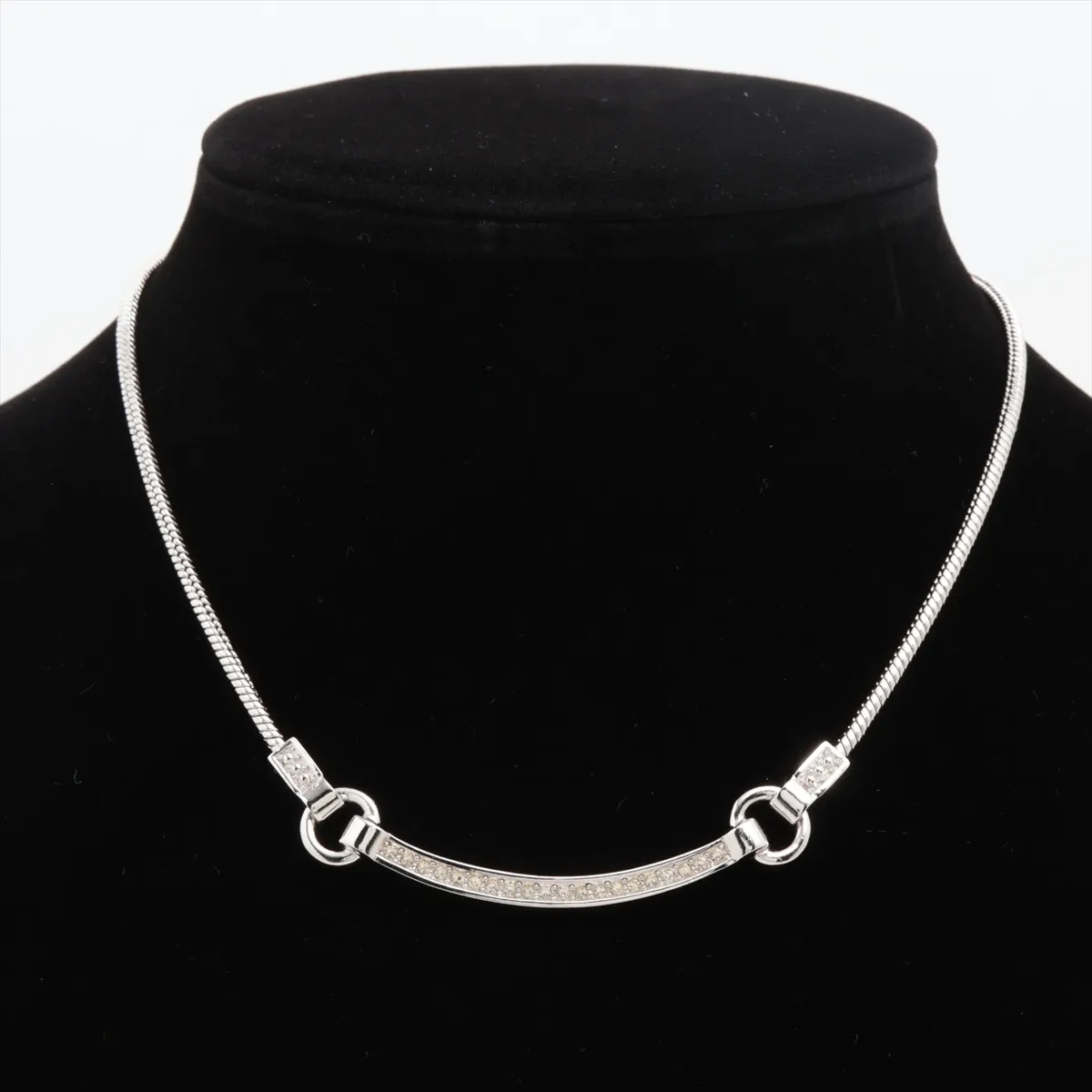 necklace, metal, silver, — view 5