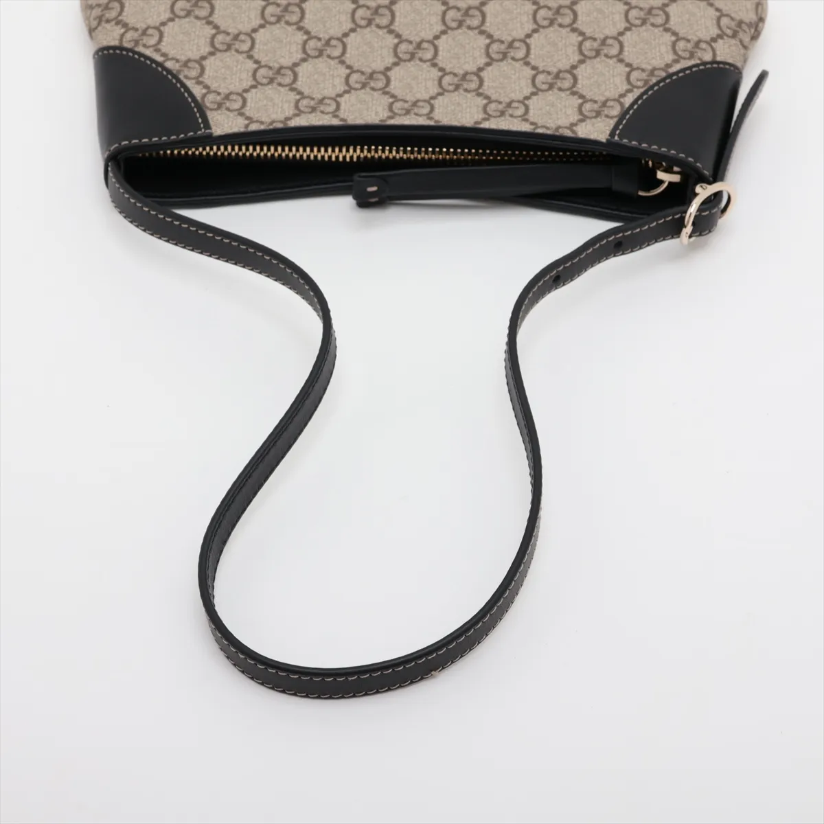 GG Supreme PVC x Leather Shoulder Bag, Beige, 820696 — view 5