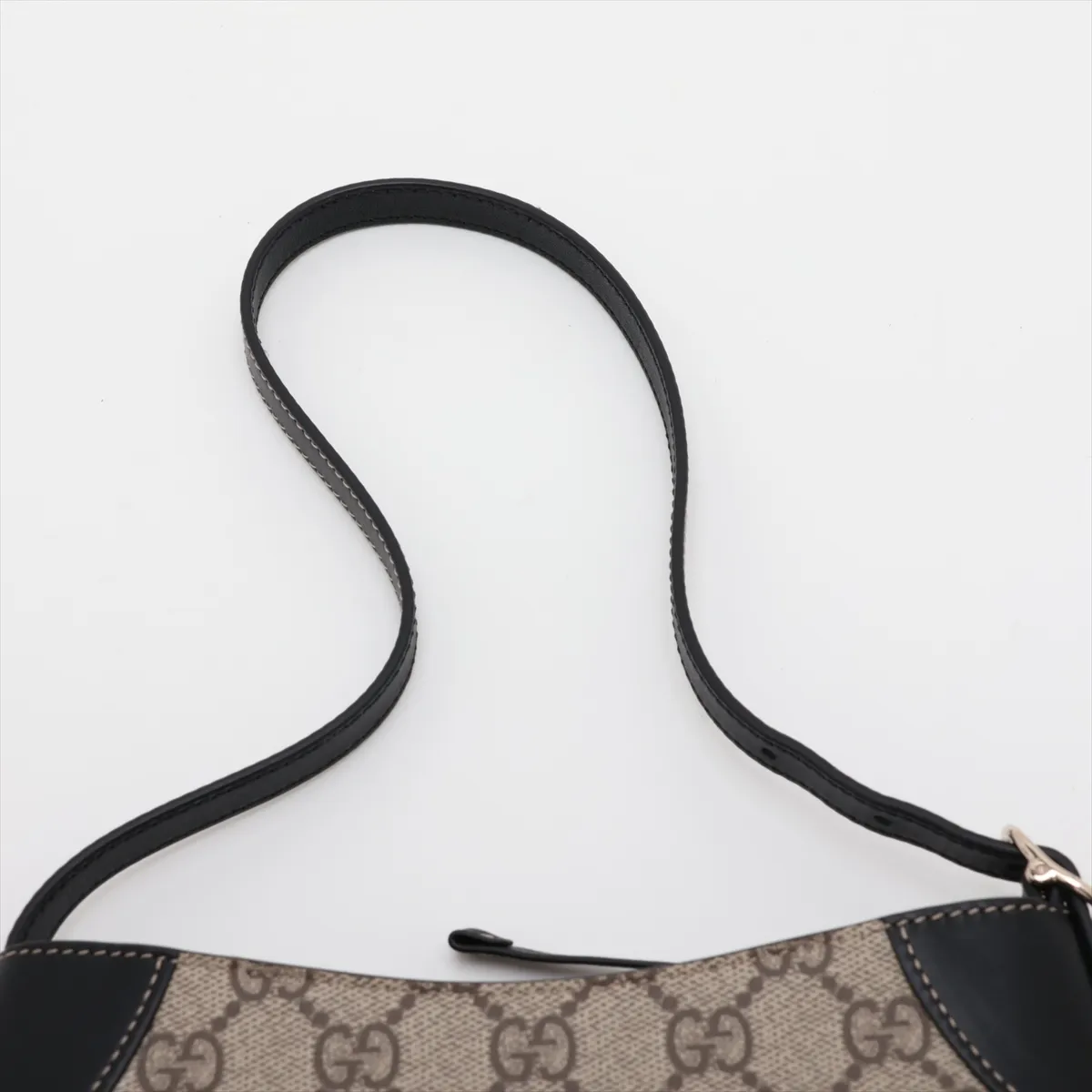 GG Supreme PVC x Leather Shoulder Bag, Beige, 820696 — view 6