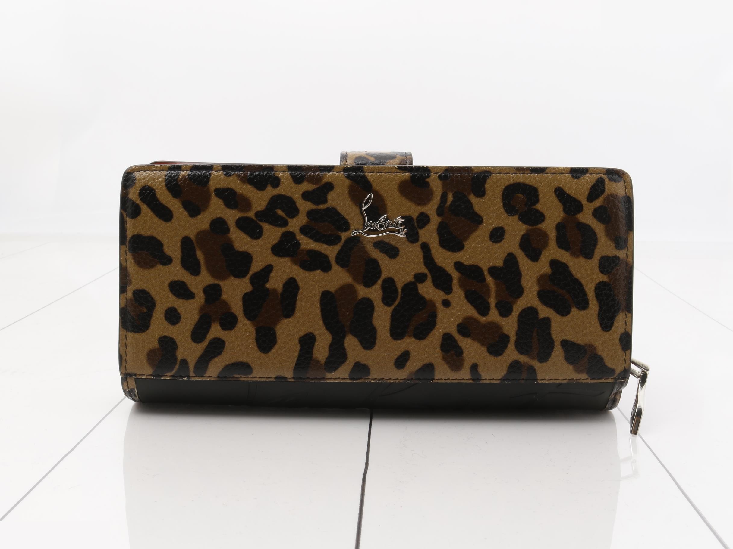 Paloma Leopard Round Zip Long Wallet — view 2