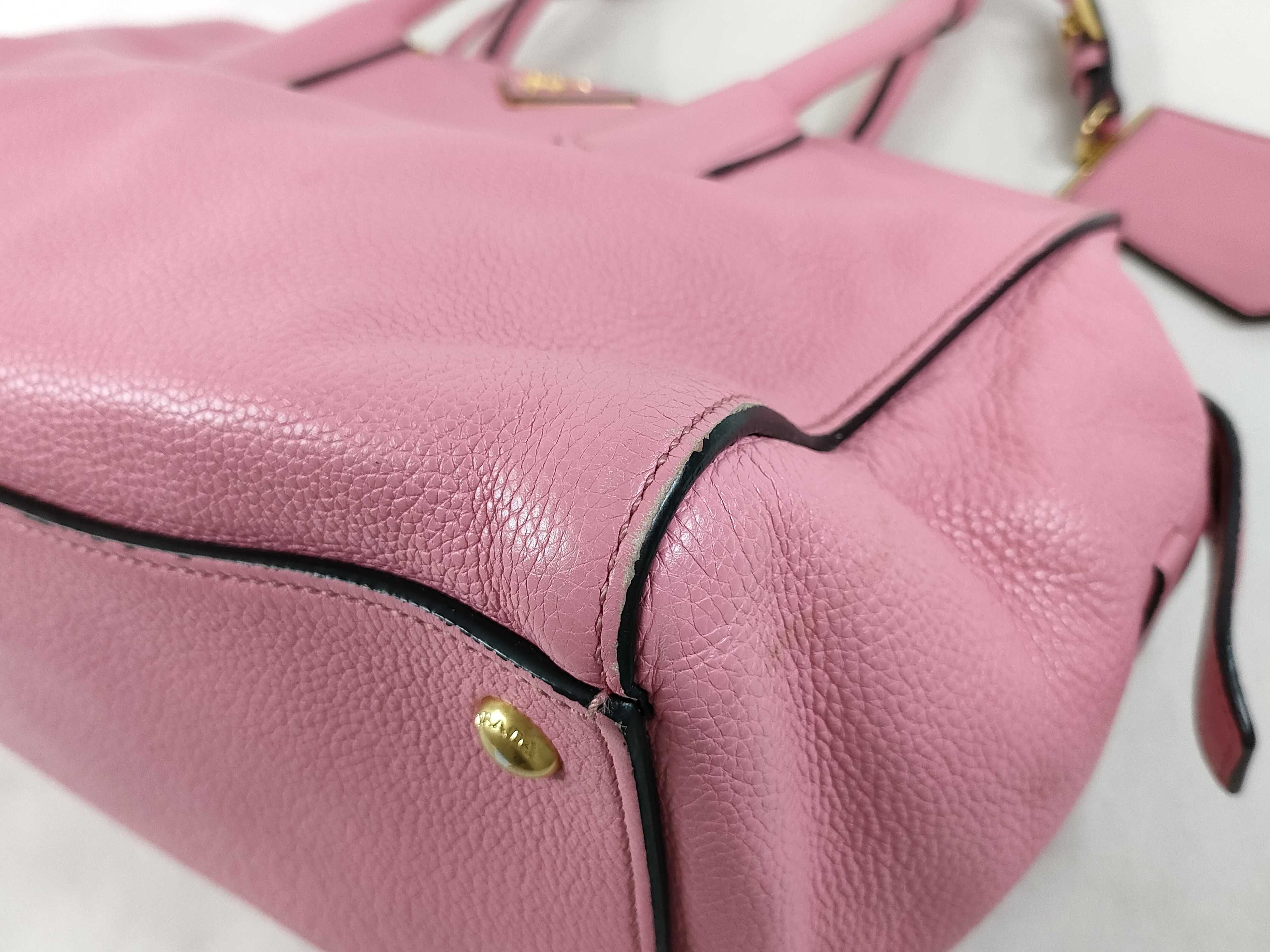 Leather Bag Pink Handbag — view 6