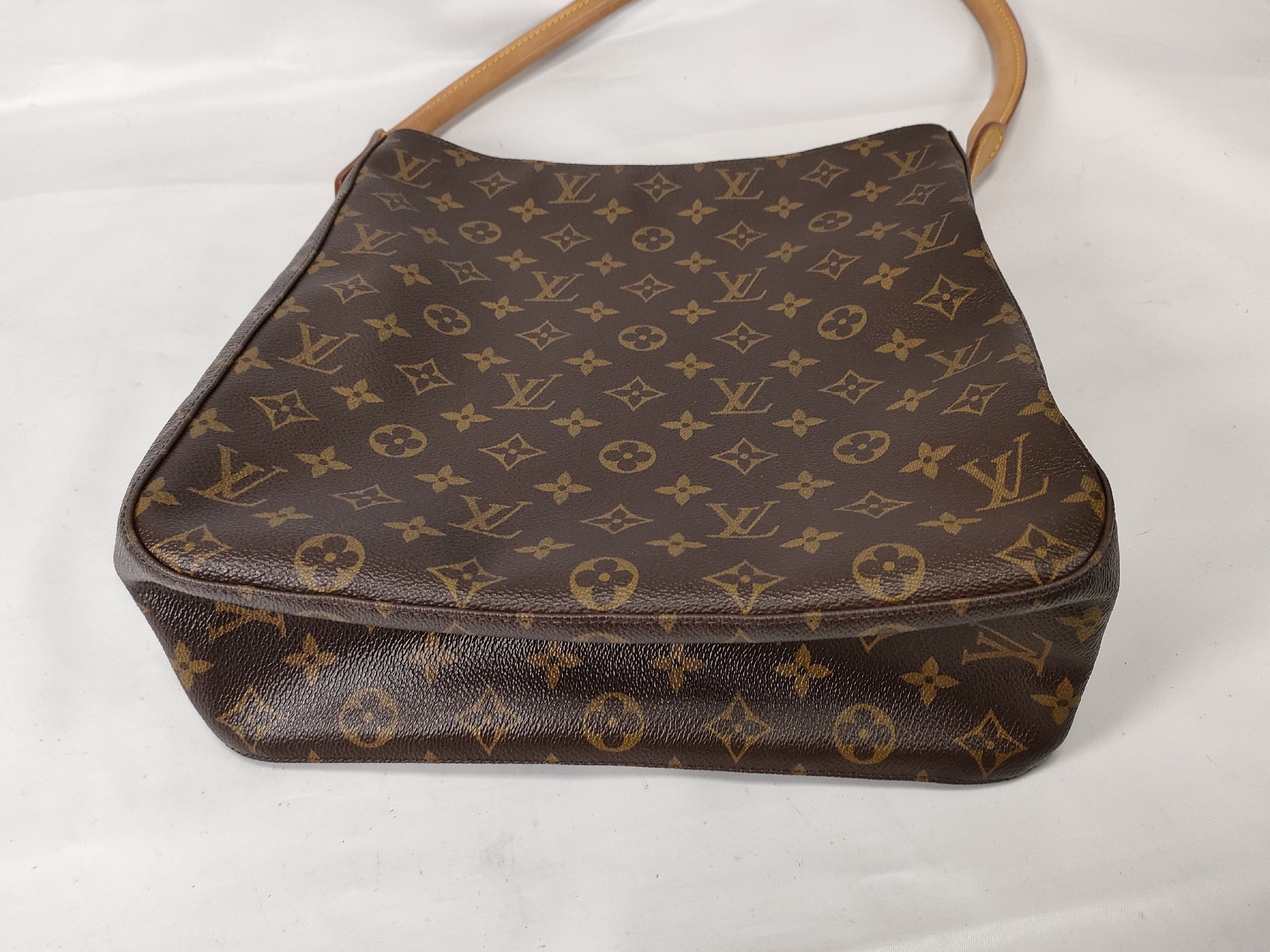 Monogram Vuitton Looping GM Shoulder Bag — view 7