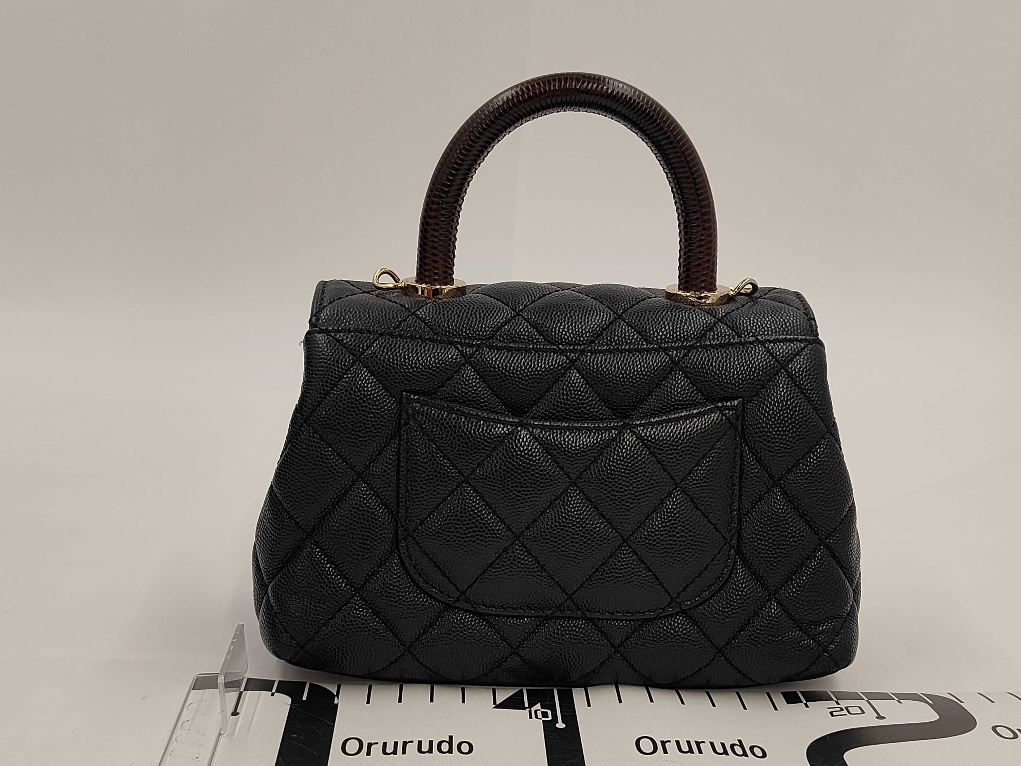 Coco Handle Matelassé Handbag, Caviar Leather Shoulder Bag — view 2