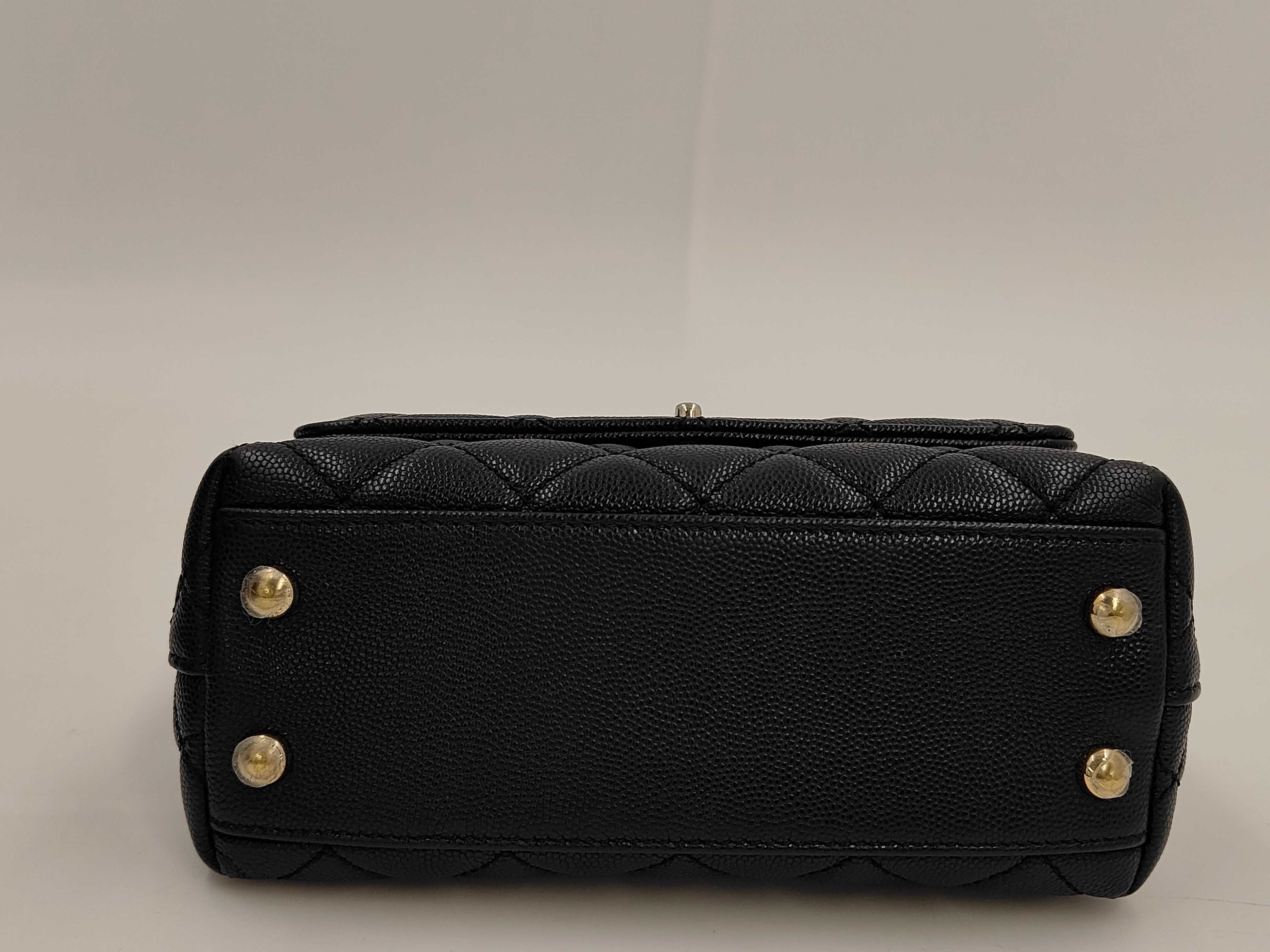 Coco Handle Matelassé Handbag, Caviar Leather Shoulder Bag — view 4