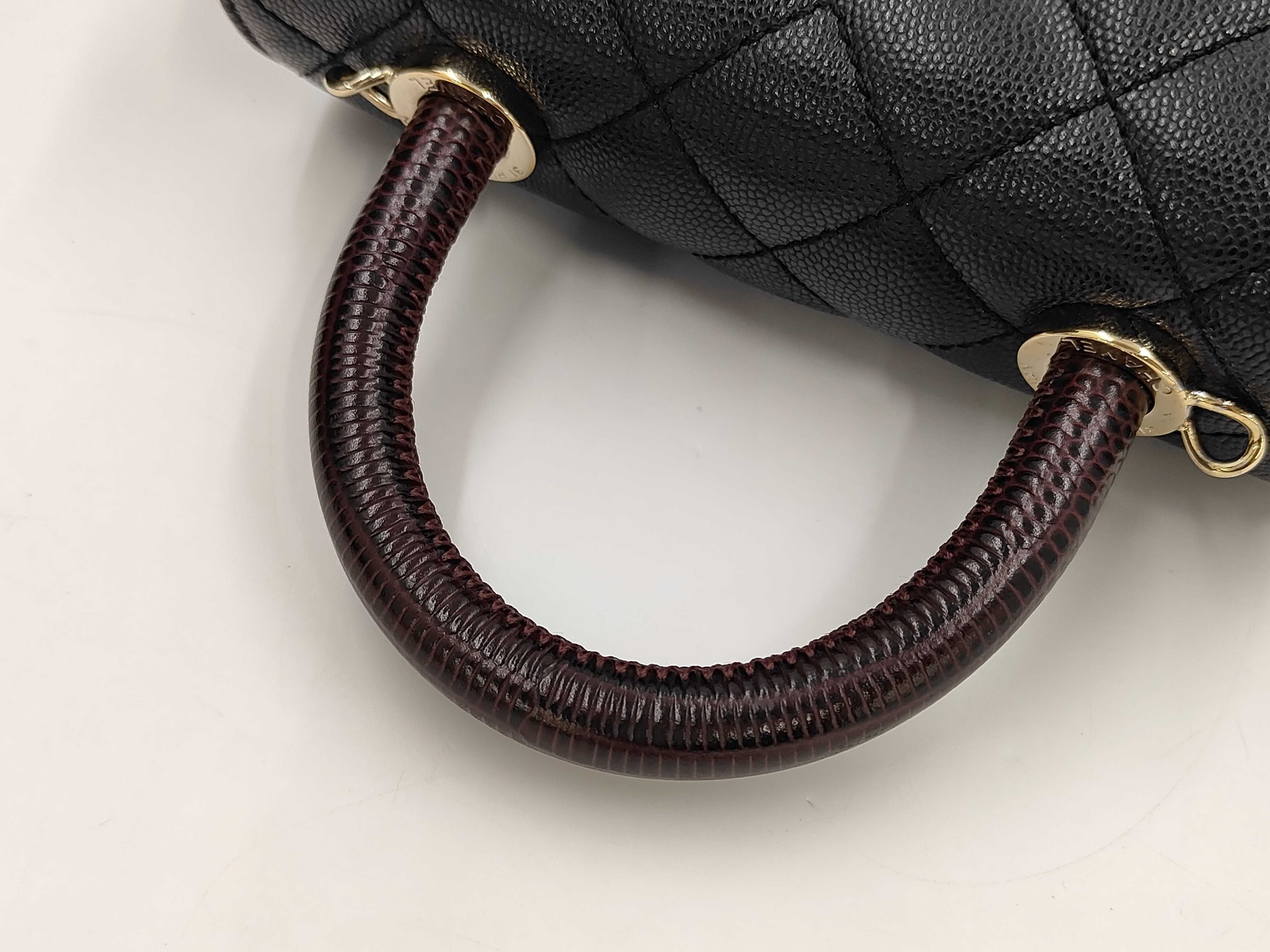 Coco Handle Matelassé Handbag, Caviar Leather Shoulder Bag — view 5
