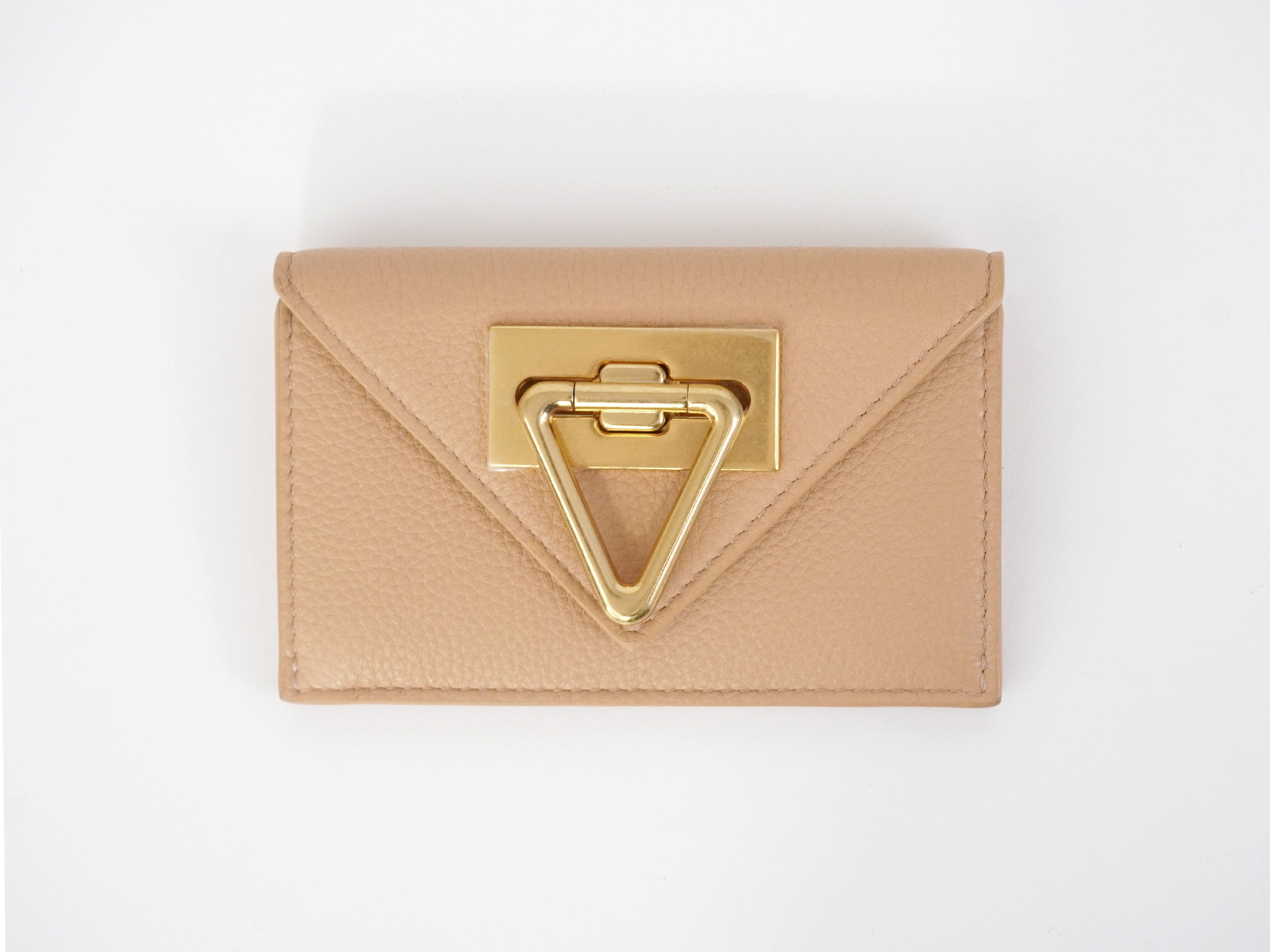 Triangle Metal Closure Coin Case Wallet — view 2