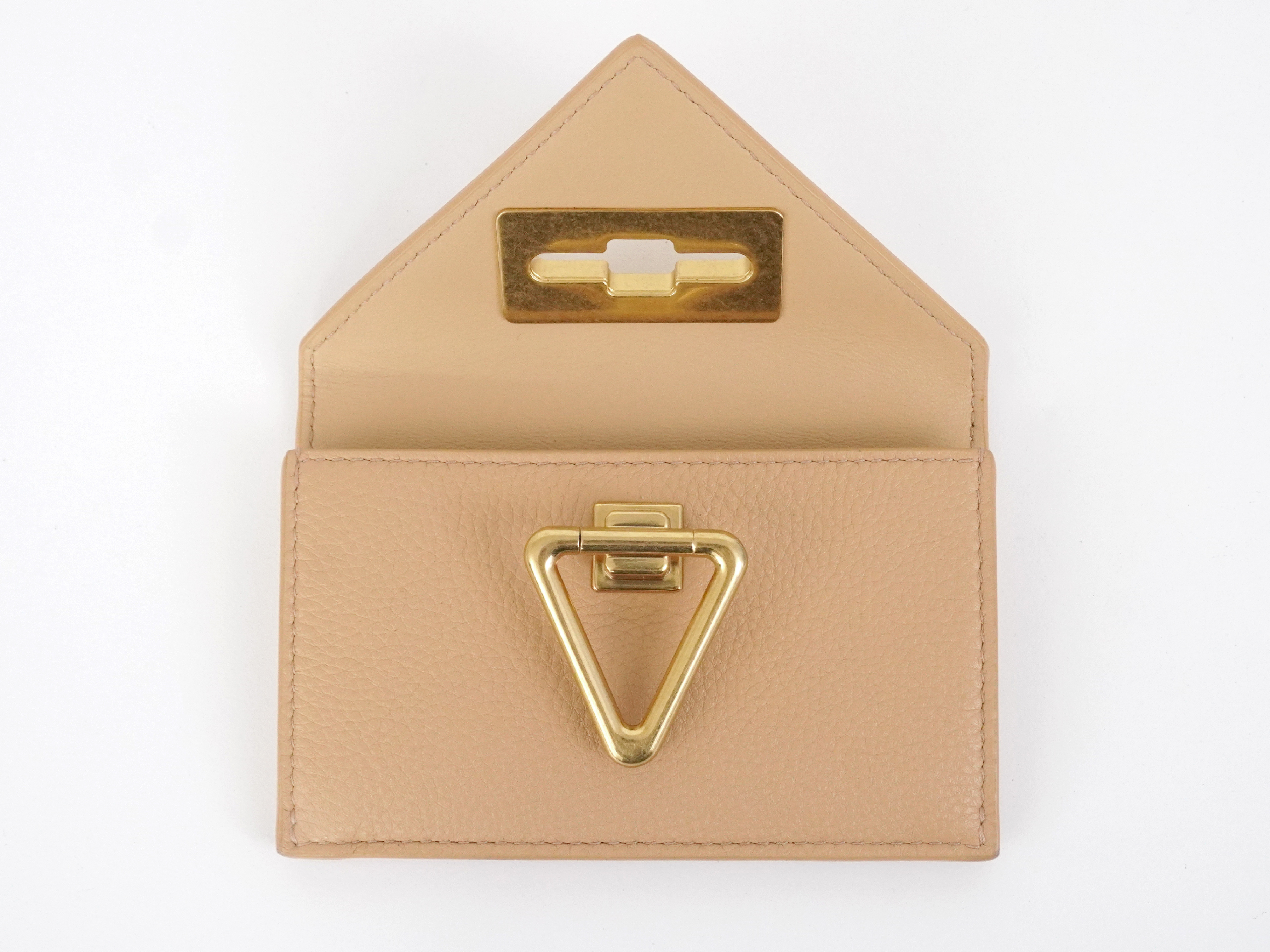Triangle Metal Closure Coin Case Wallet — view 5