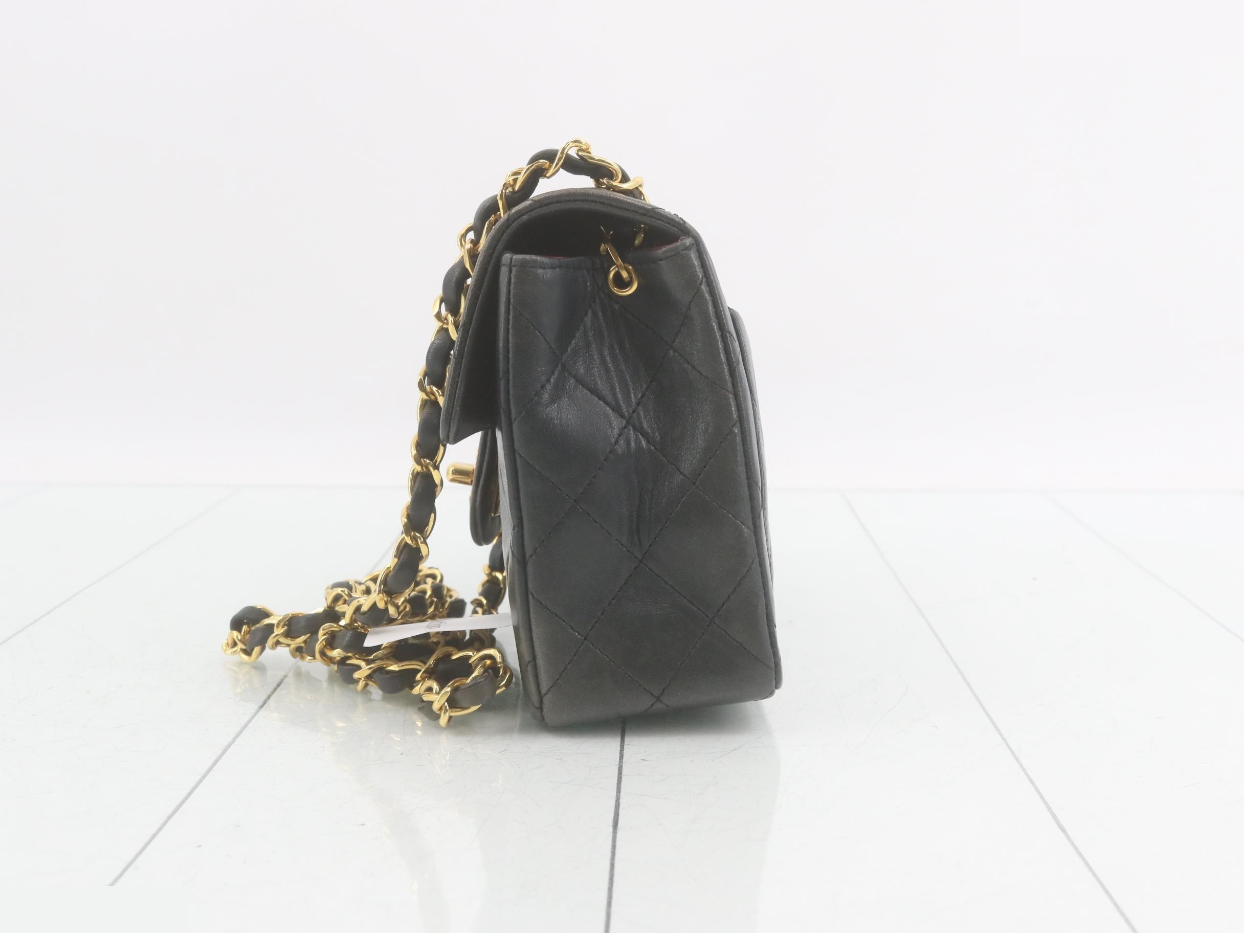 Mini Matelassé 17 Chain Shoulder Bag, Lambskin — view 3