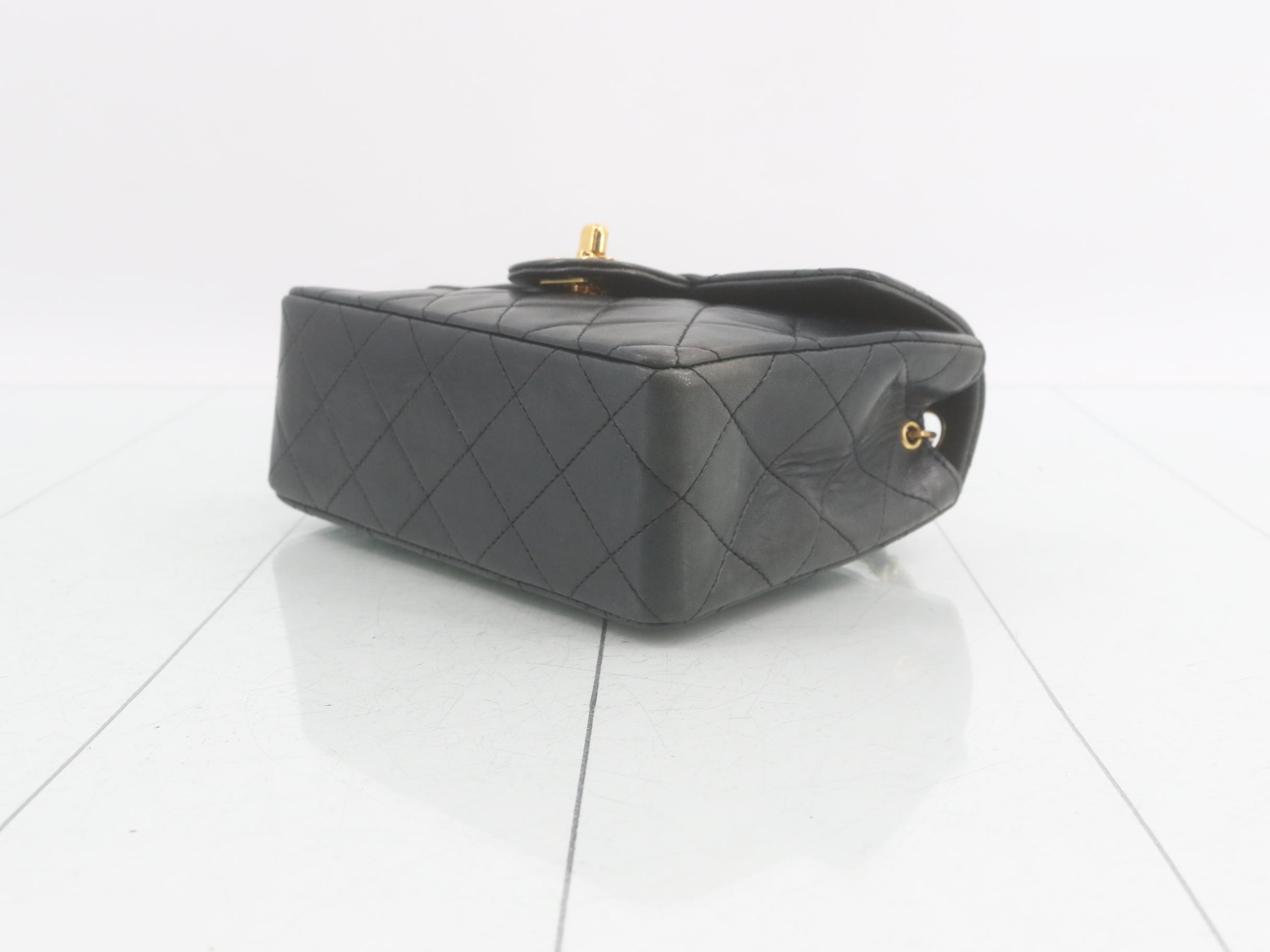 Mini Matelassé 17 Chain Shoulder Bag, Lambskin — view 6
